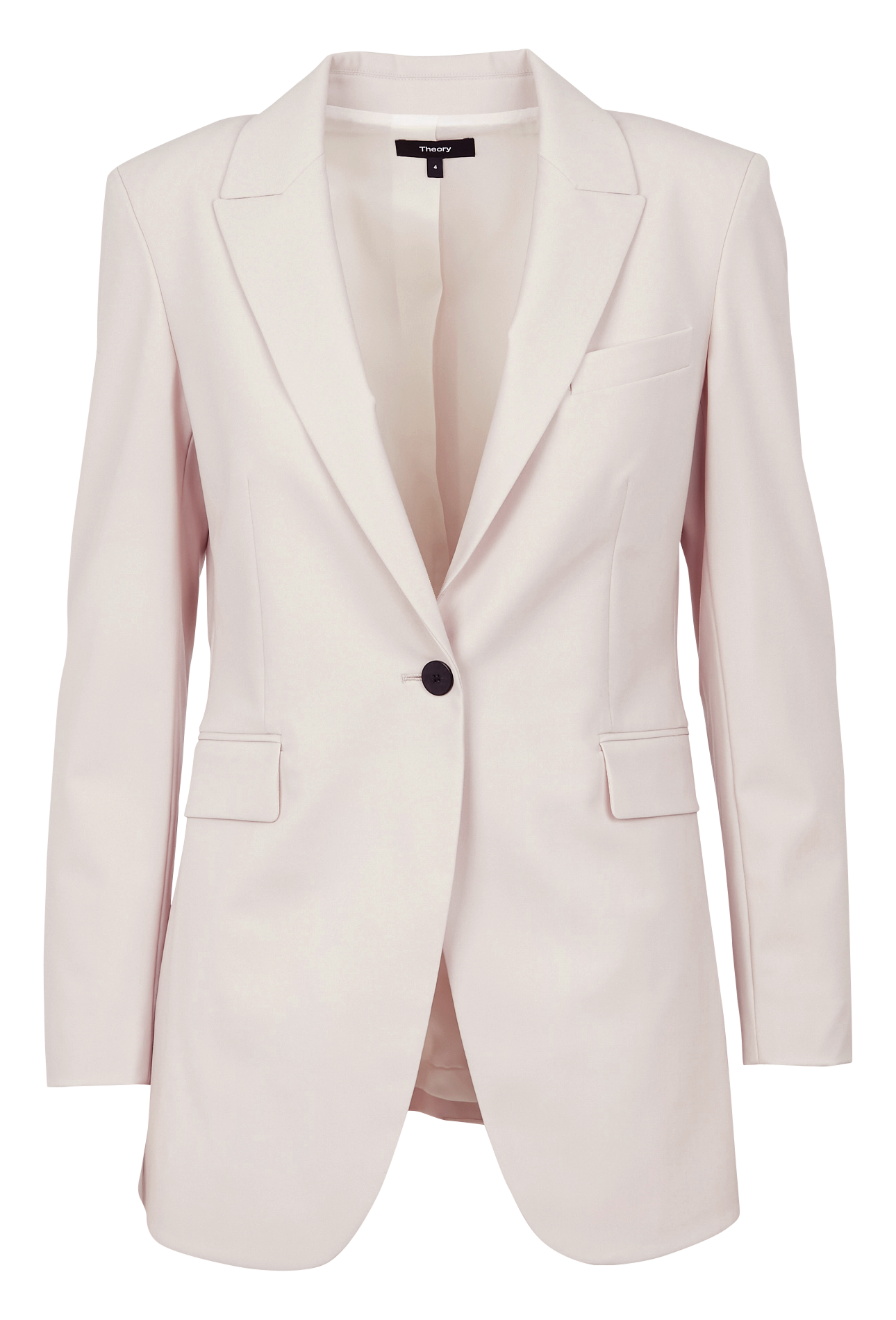 Wool-blend jacket with tailored collar THEORY Beige
