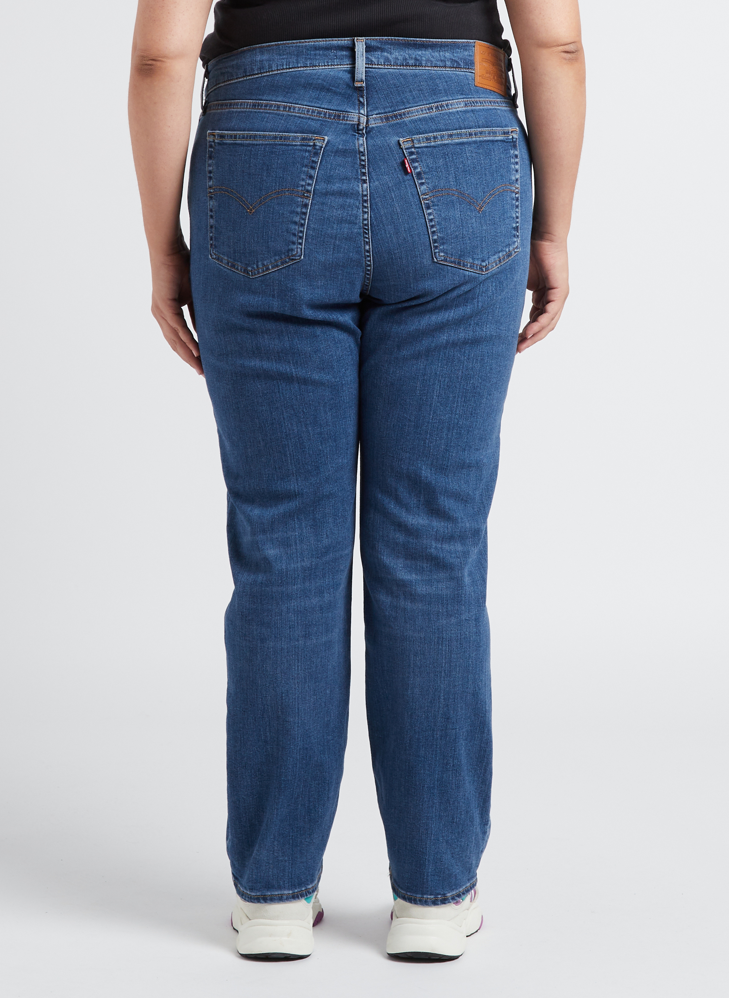 High Waist Straight Cut Jeans LEVI'S Bleached Jeans