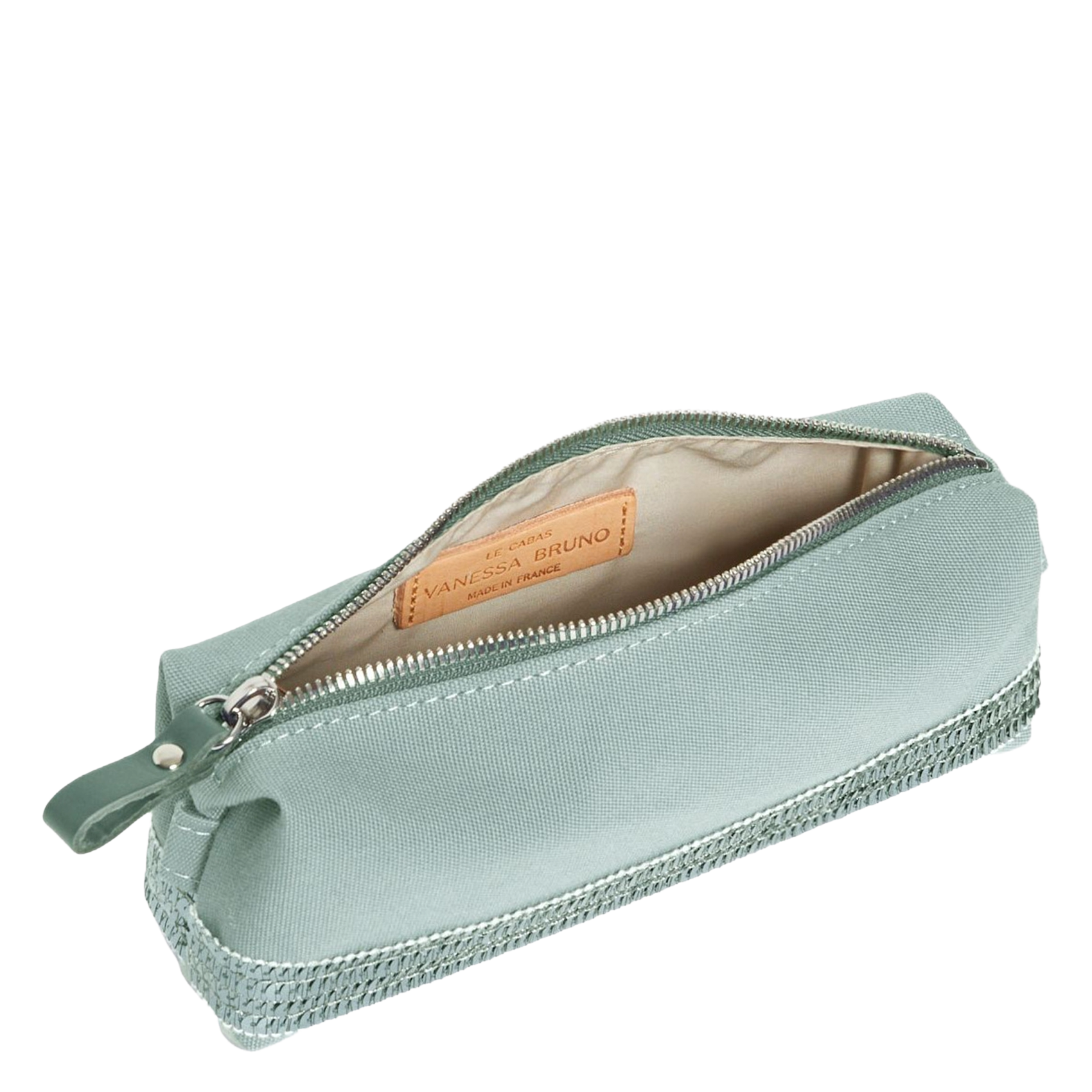 Mäppchen mit Paillettenband Grun