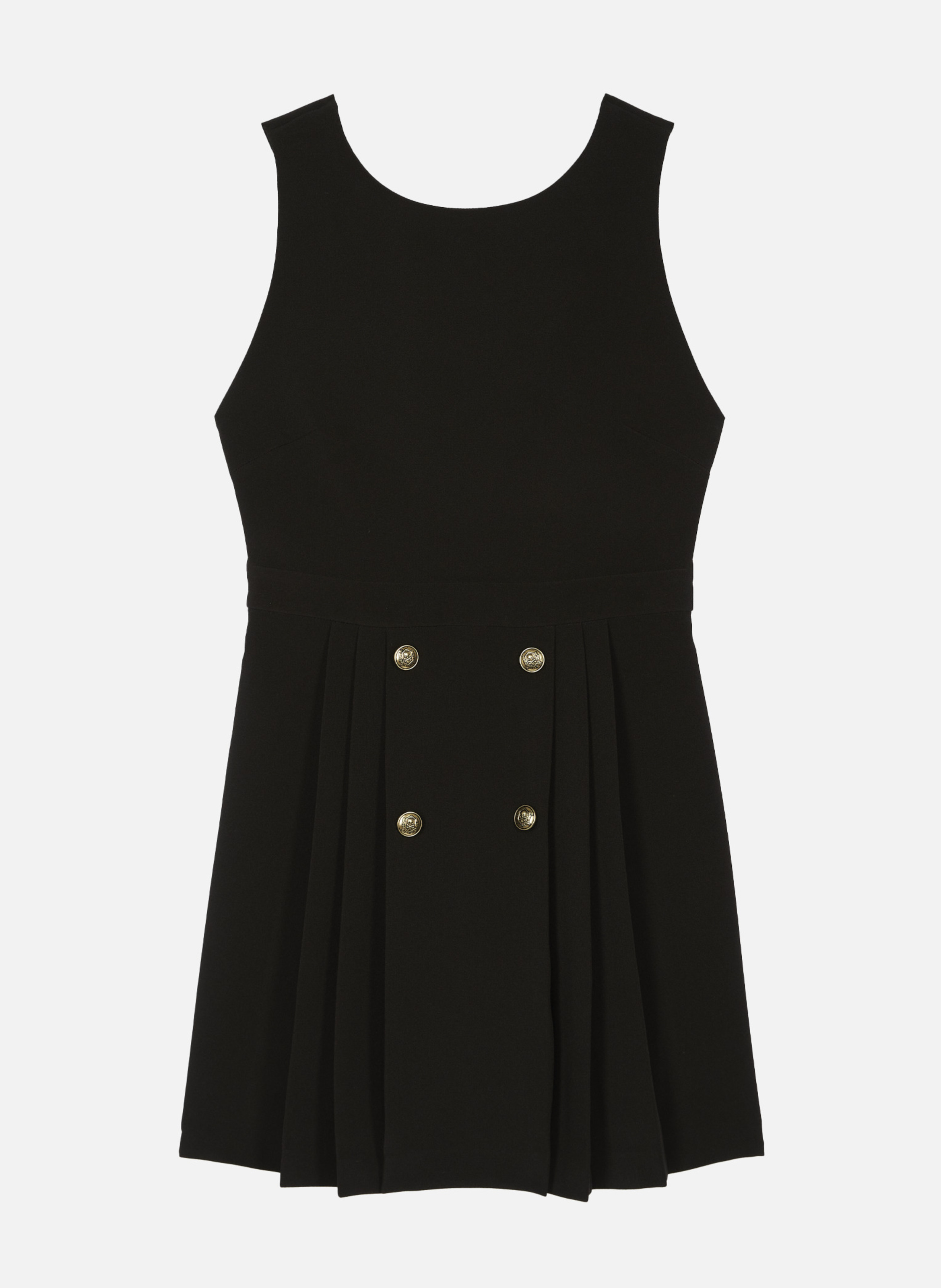Short dress with criss-cross back THE KOOPLES Black