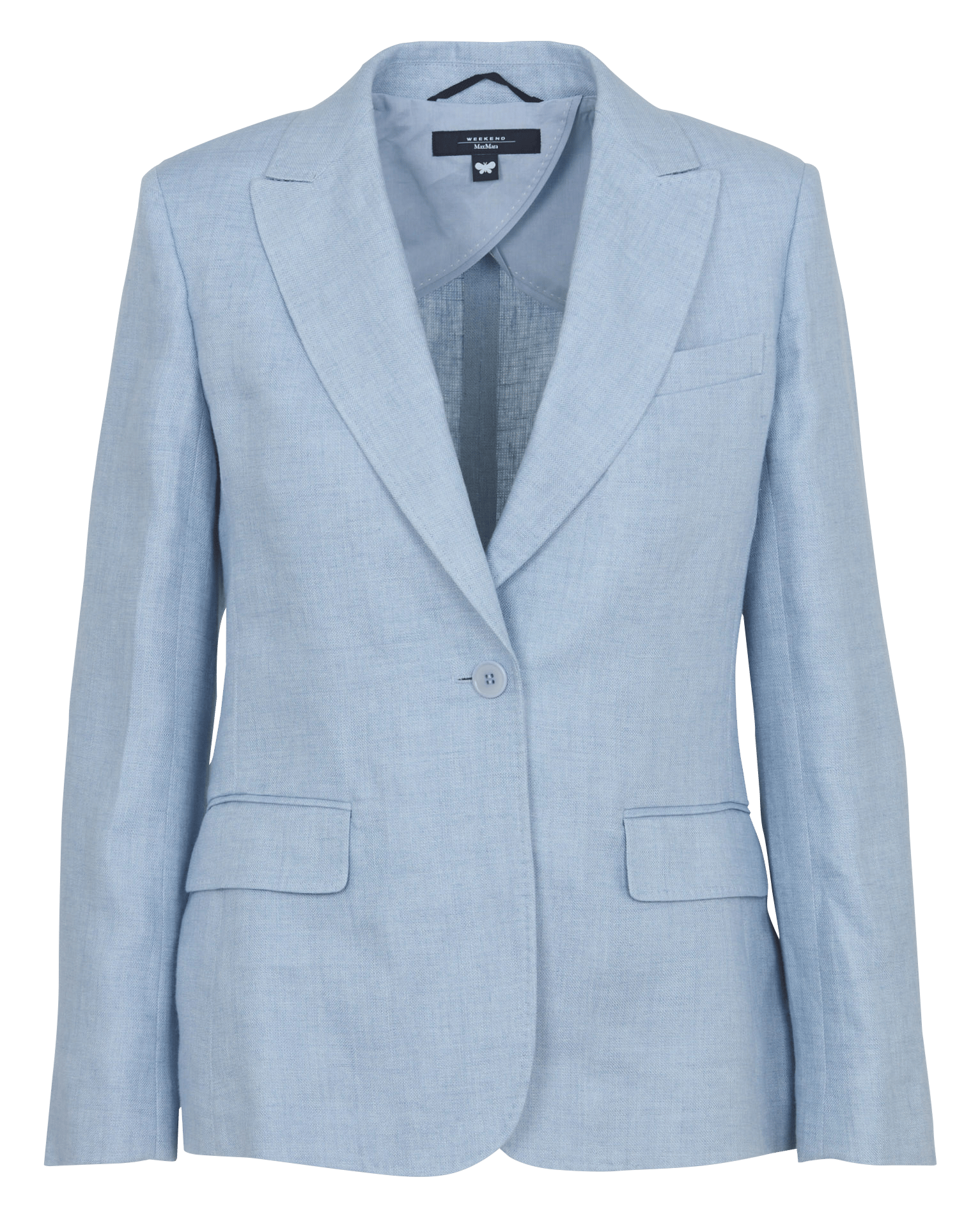 Linen suit jacket MAX MARA WEEK END Blue