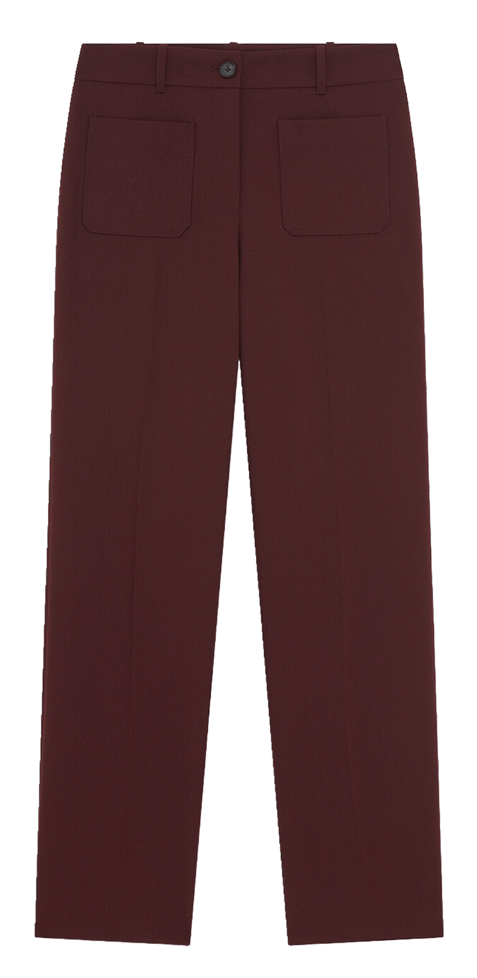 Weites Hosenbein aus recycelten Mischfasern CAROLL Rot