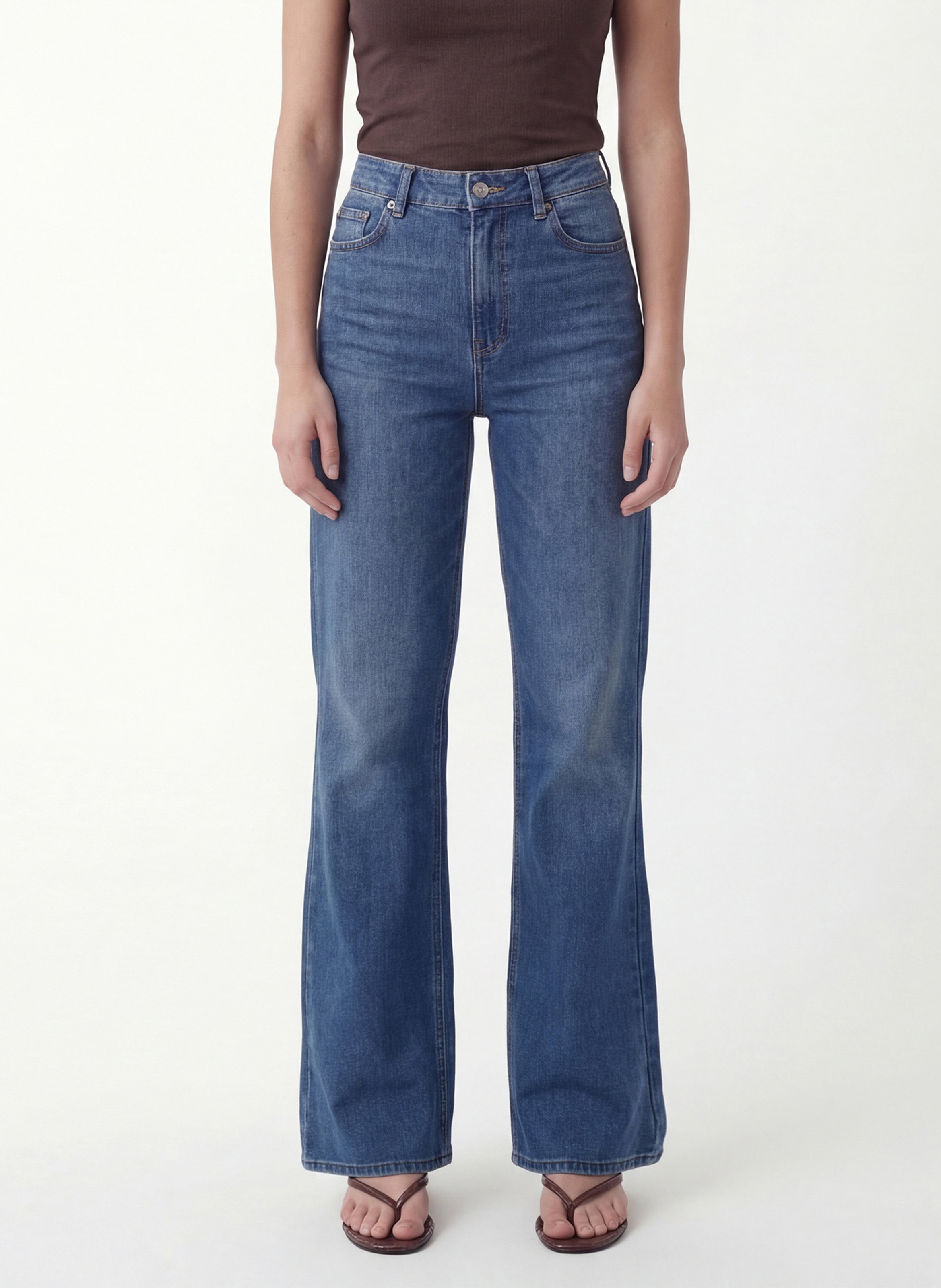 Gerade geschnittene Jeans aus Baumwoll-Mix KOOKAI Blau