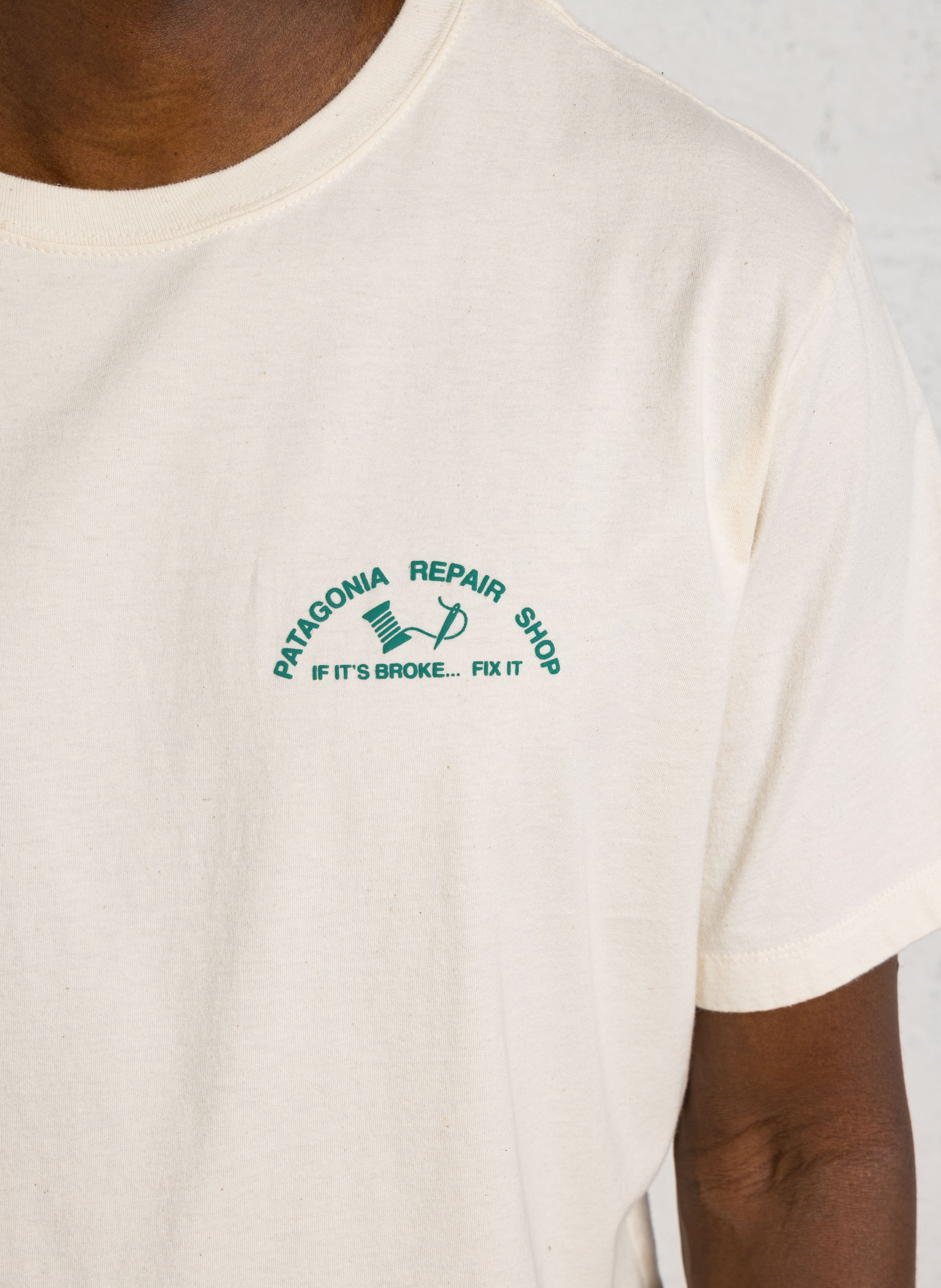 Rundhals-T-Shirt aus Bio-Baumwolle PATAGONIA Beige