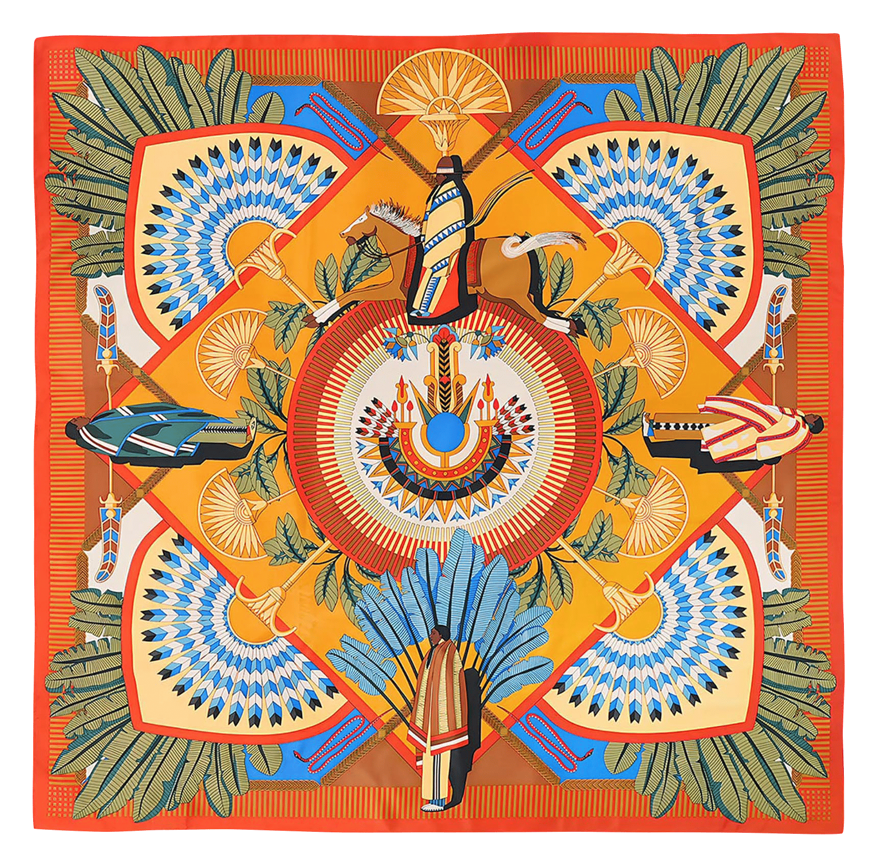 Foulard impirmé WILD Orange