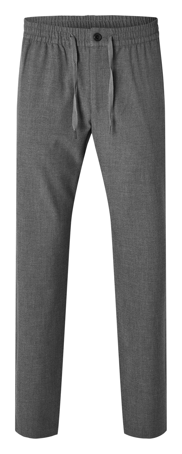 Gerade Hose aus recycelten Mischfasern | Grau SELECTED Herren