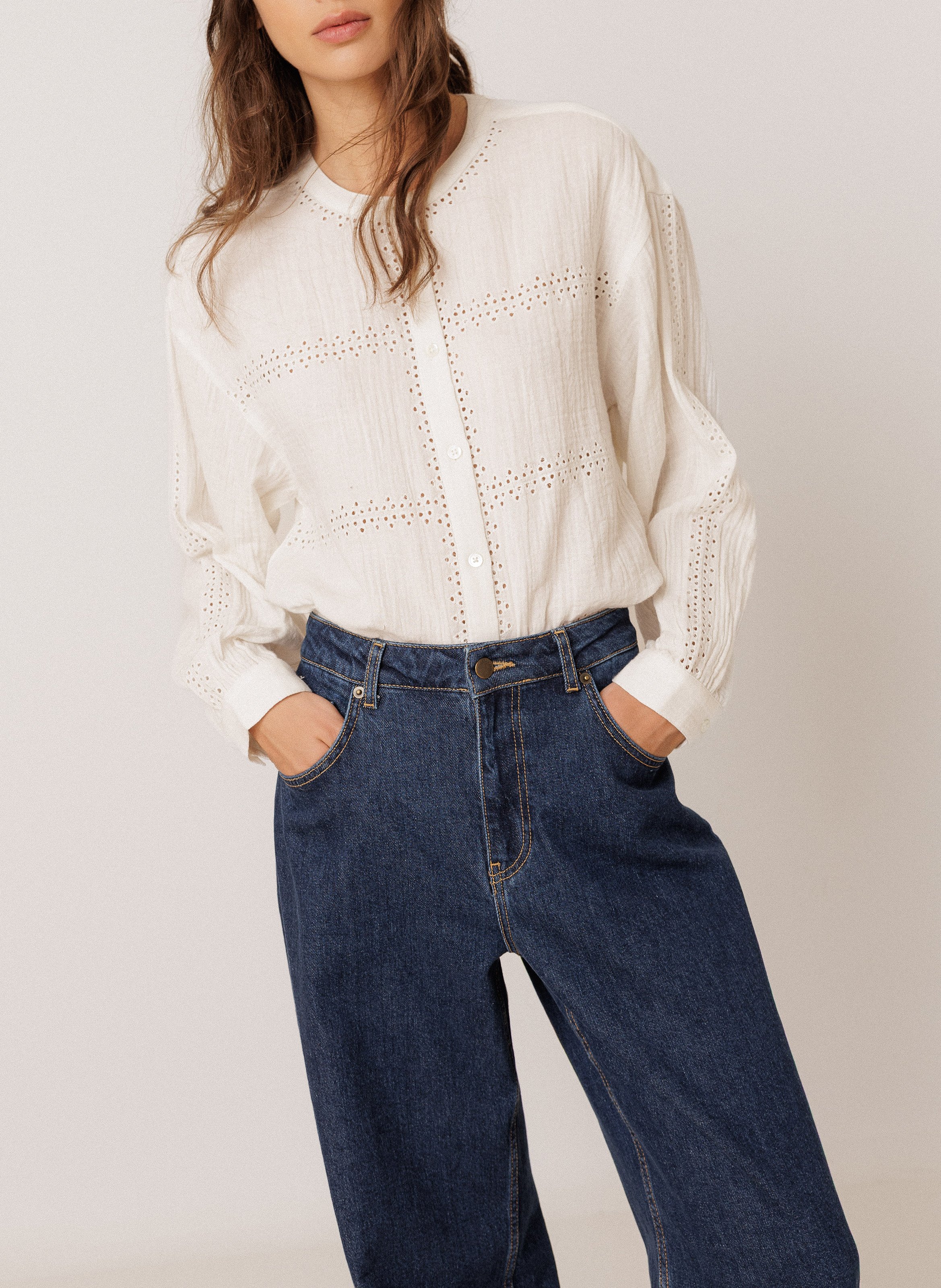 Straight cotton shirt INDI & COLD