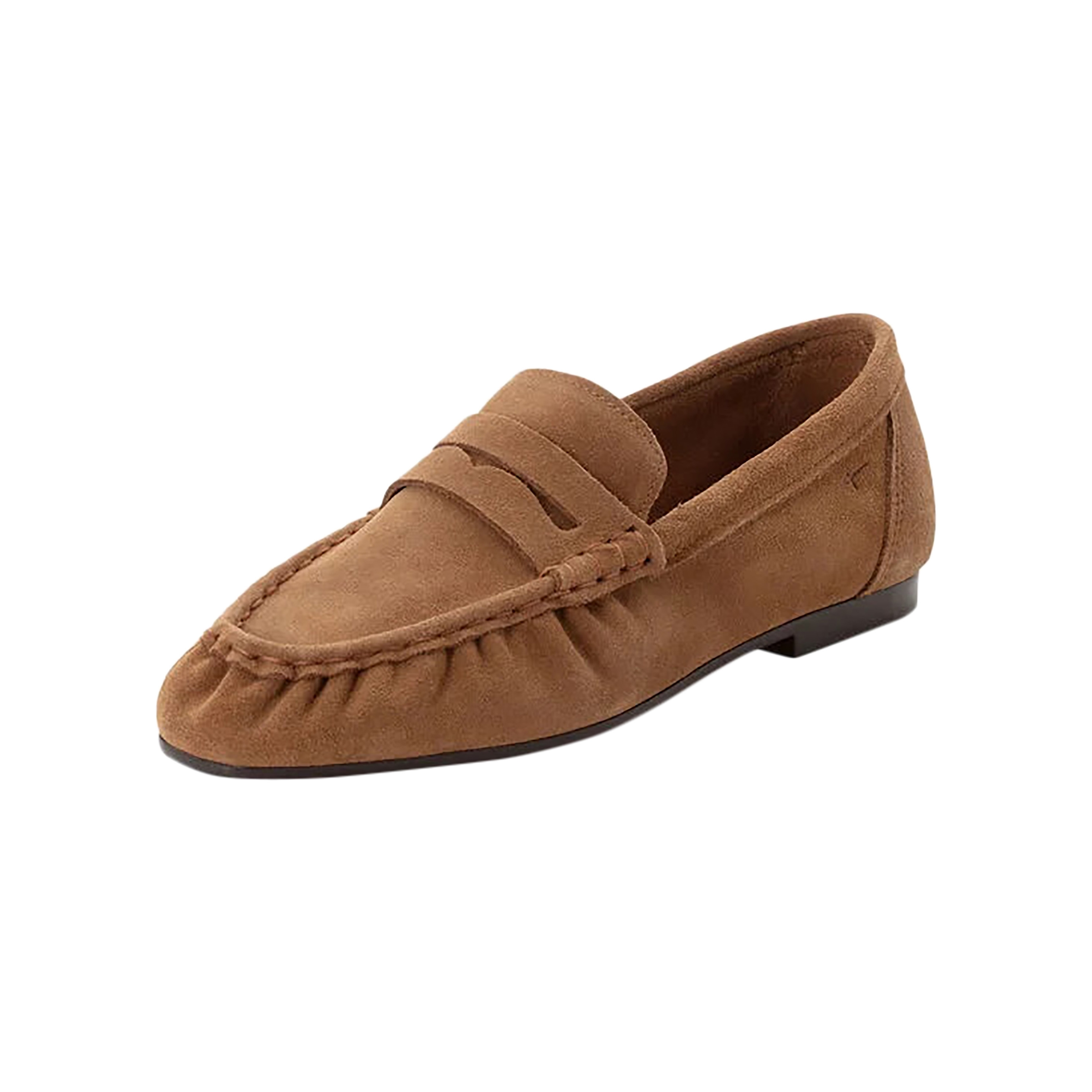 Leather moccasins TAMARIS Brown