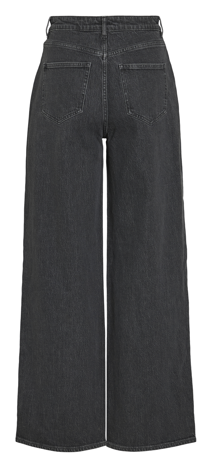 Wide-leg cotton-blend jeans VILA Grey