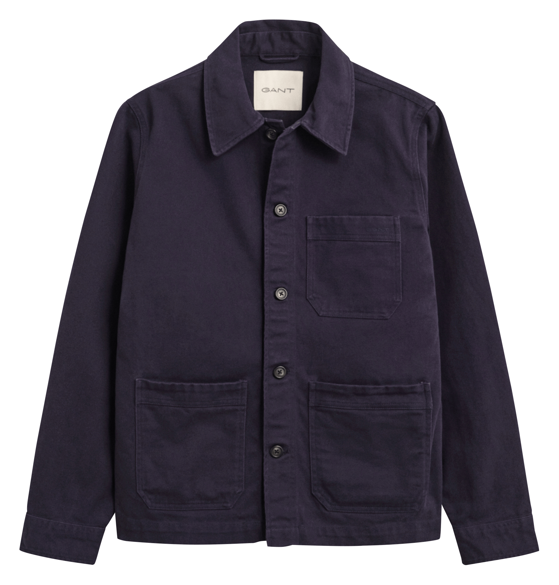 Gerade Baumwolljacke GANT Blau