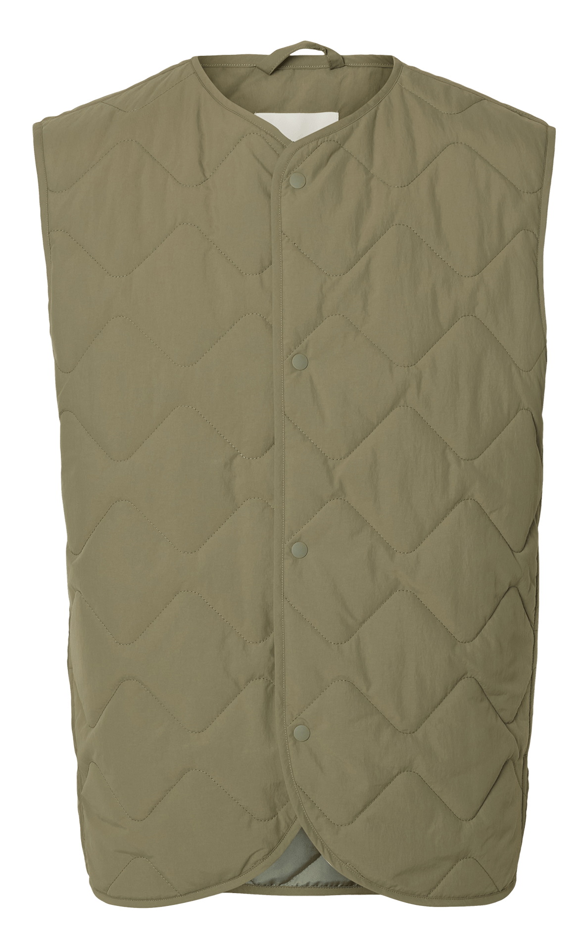 Veste sans manches matelassée SELECTED Vert