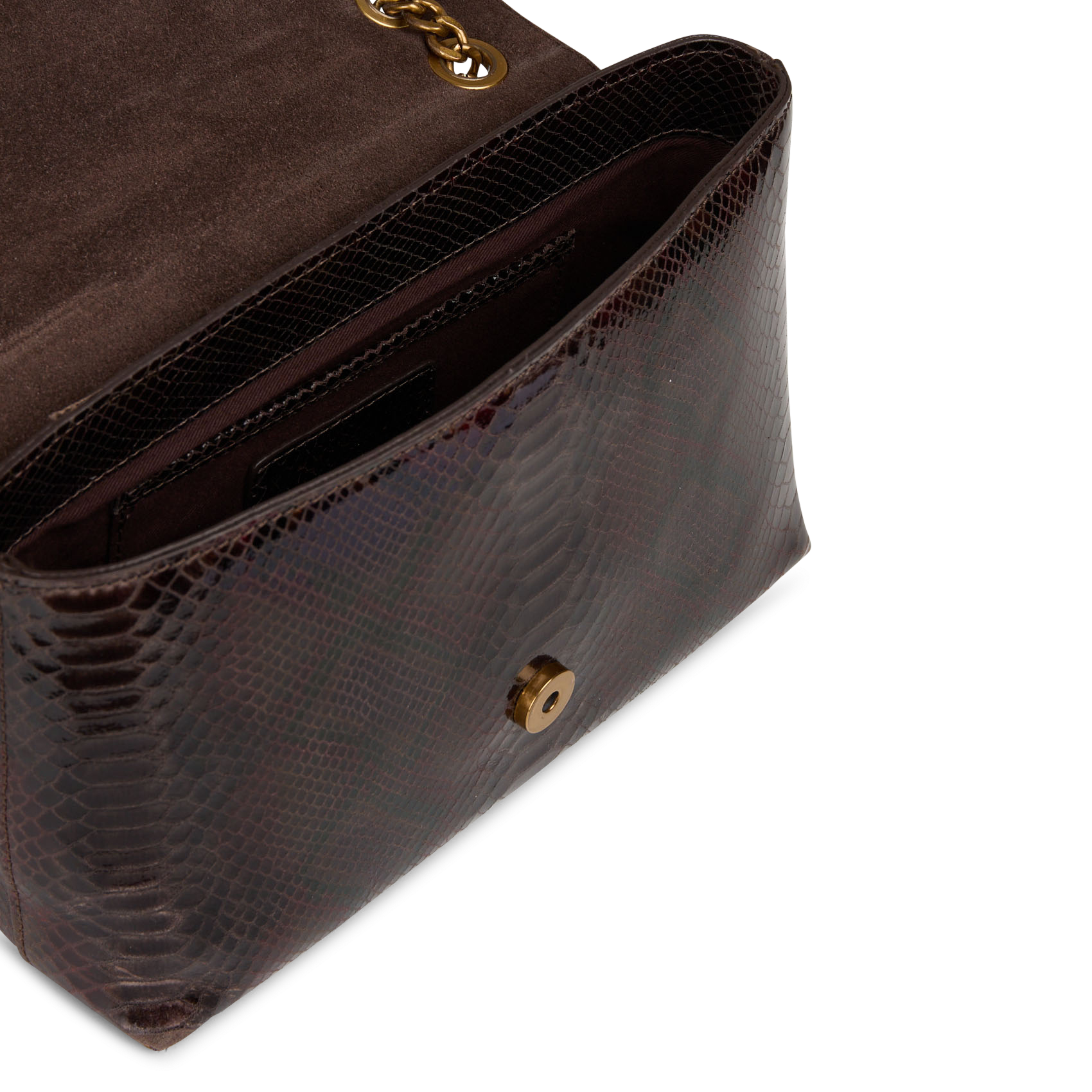 Bolso al hombro de piel MAISON 123 Marron