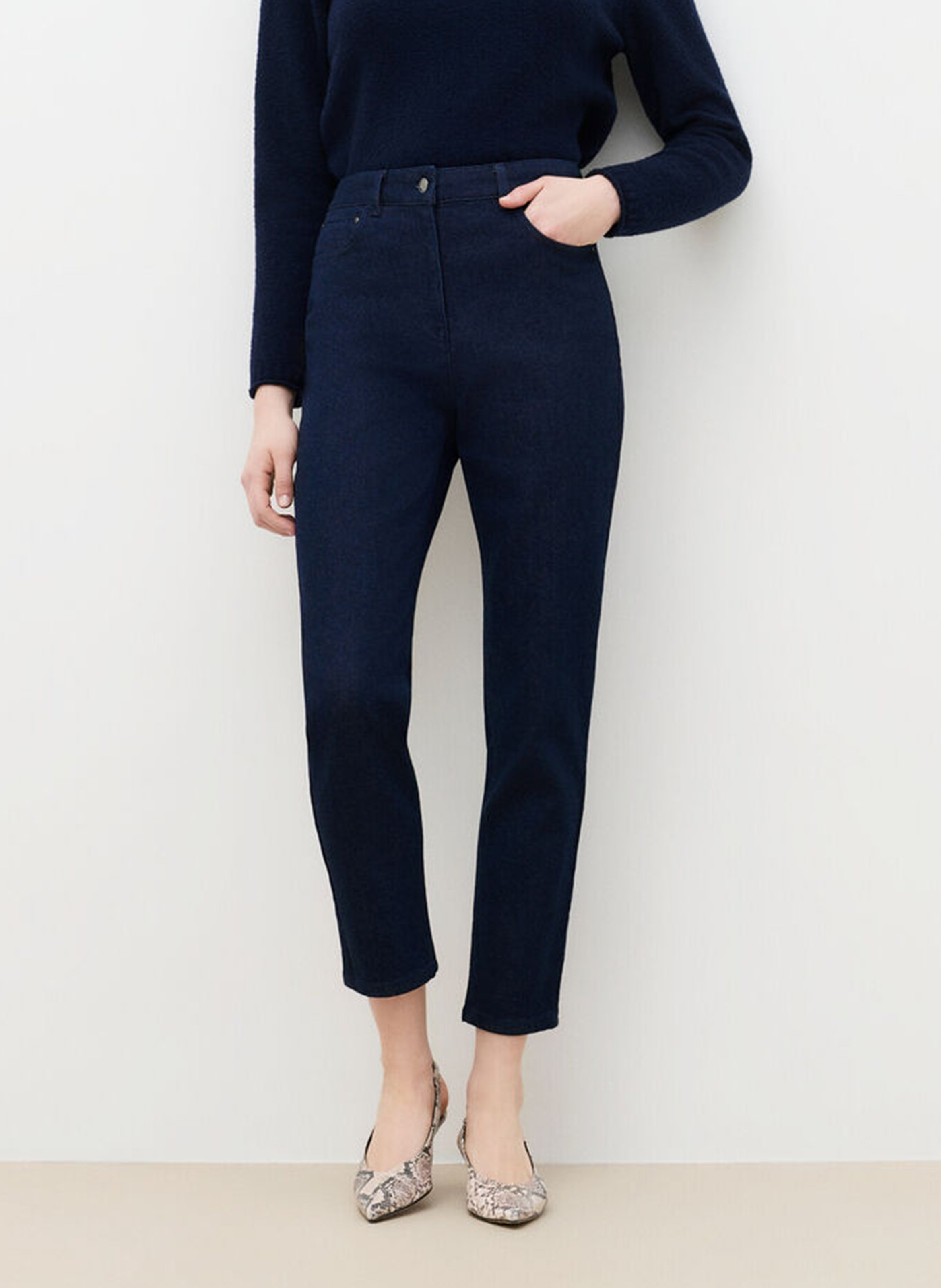 Schmale Jeans aus Baumwollmischung CAROLL Blau