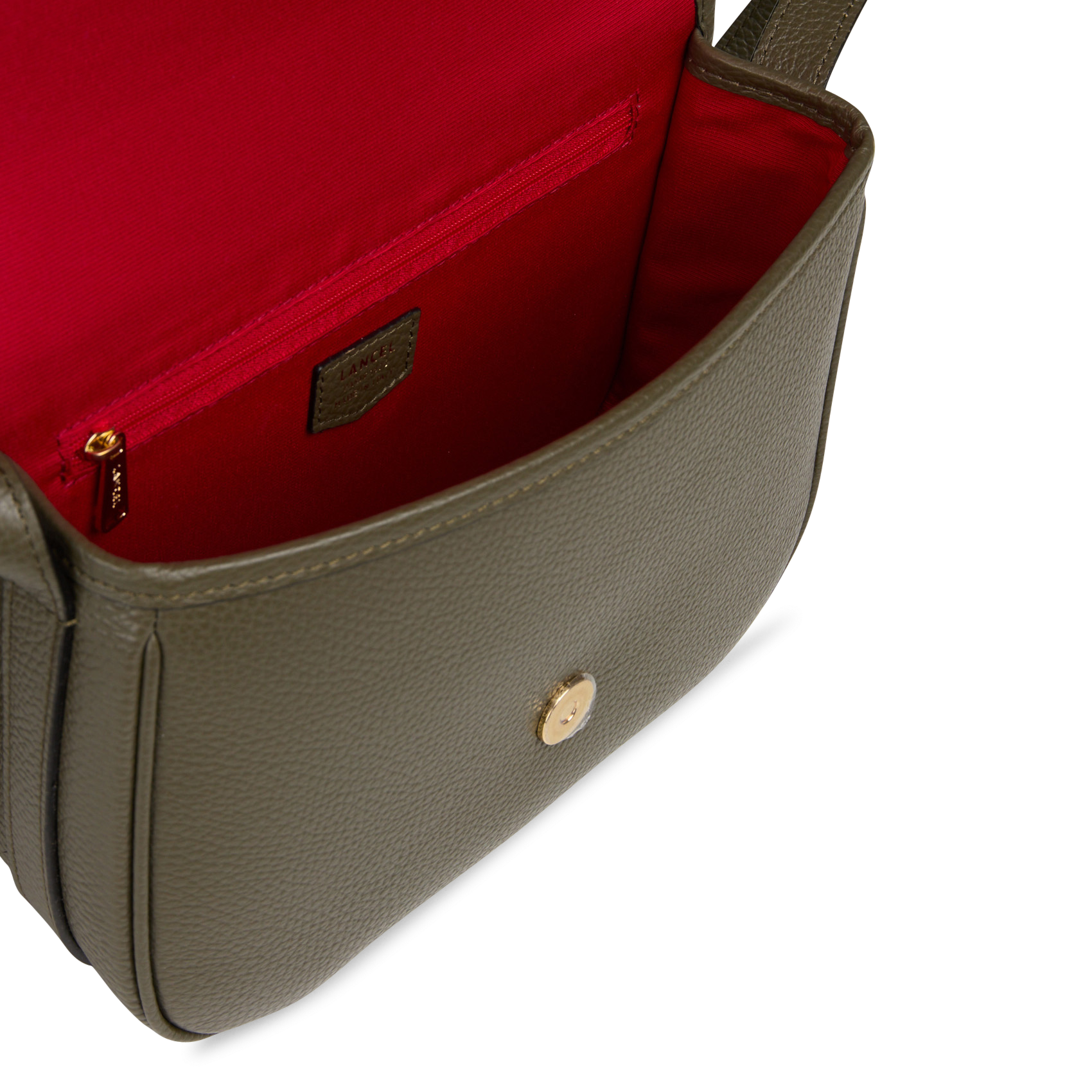 Sac bandoulière en cuir LANCEL Kaki