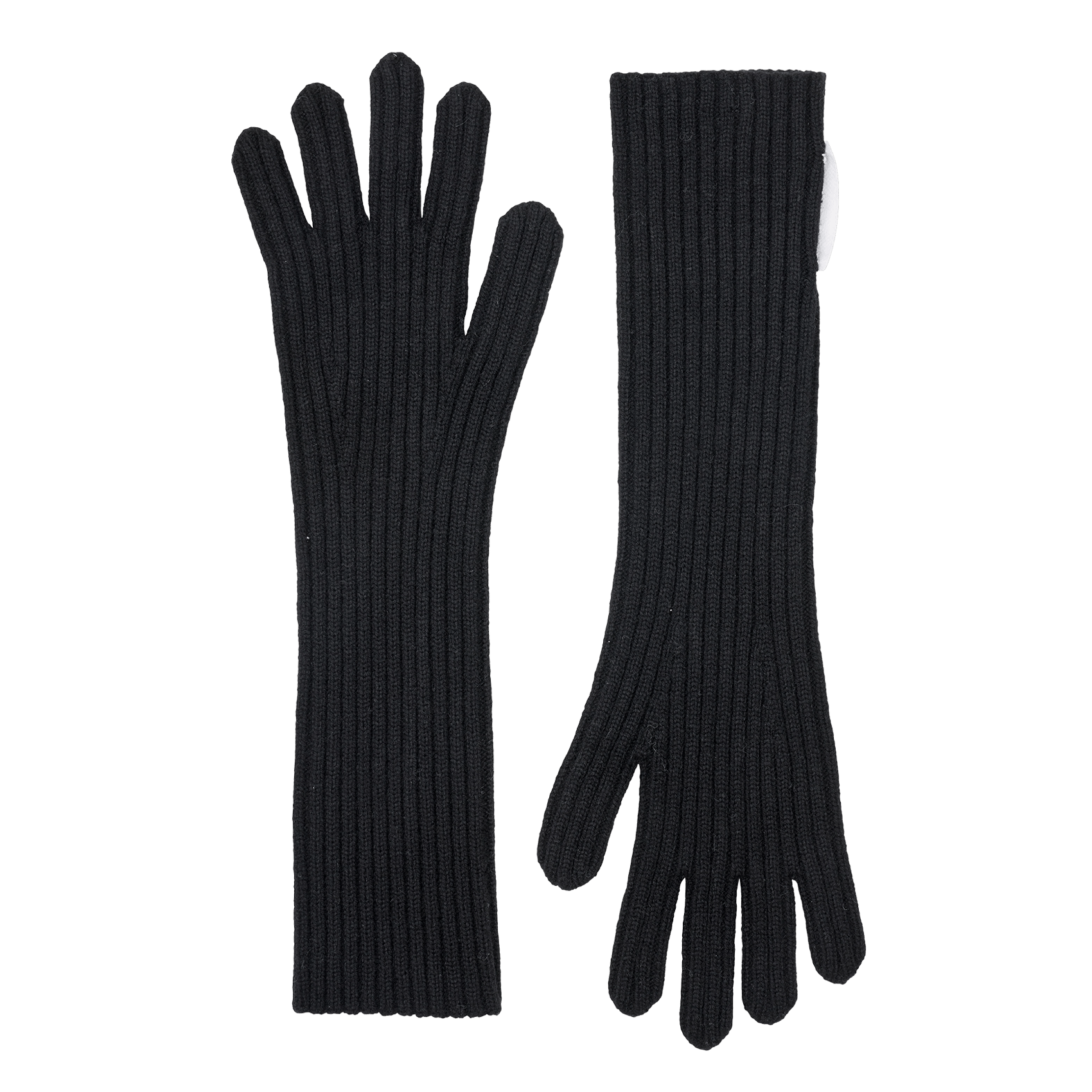 Gants longs en laine mélangée SAMSOE SAMSOE Noir