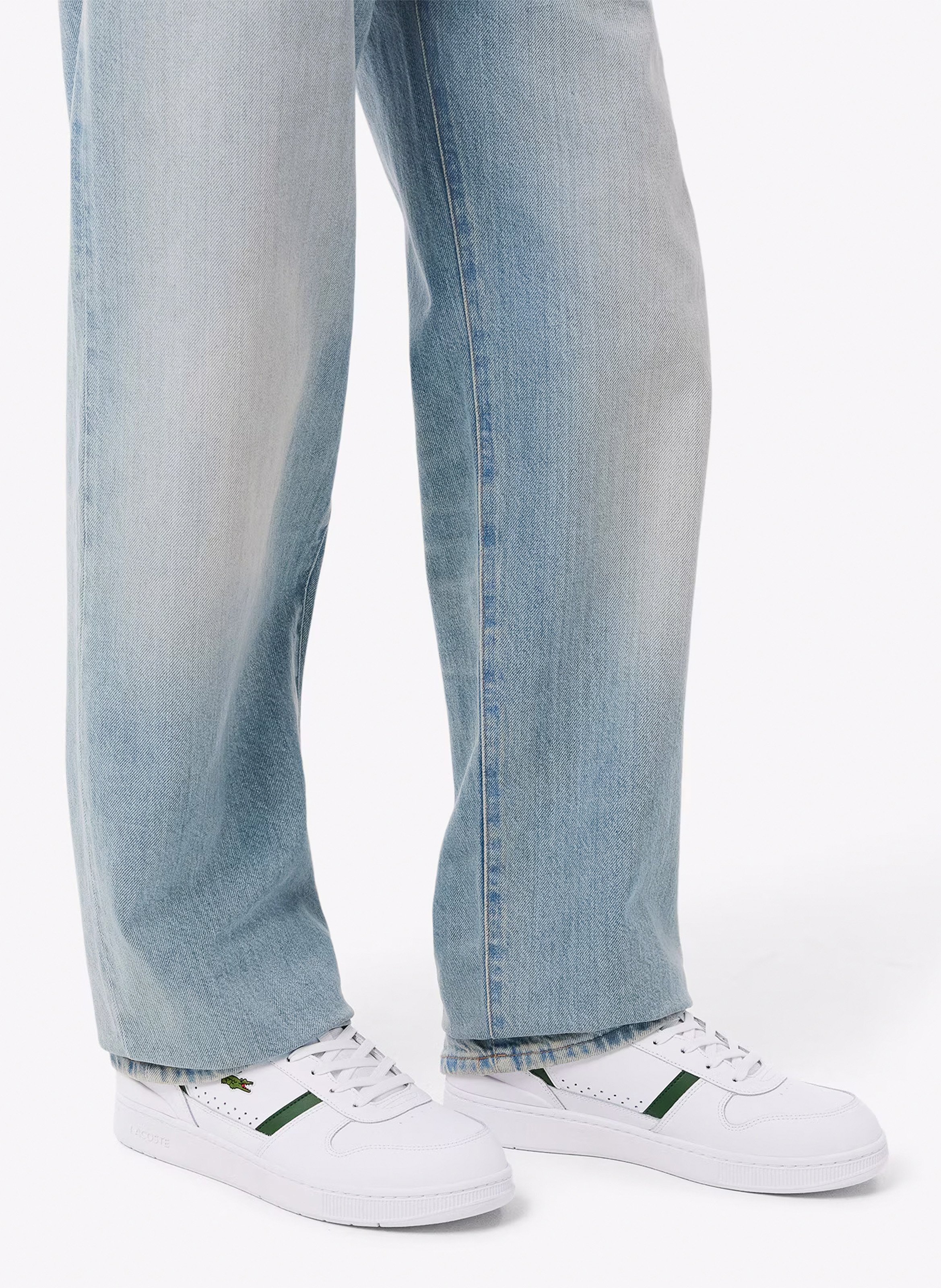 Lage, leren sneakers LACOSTE Wit