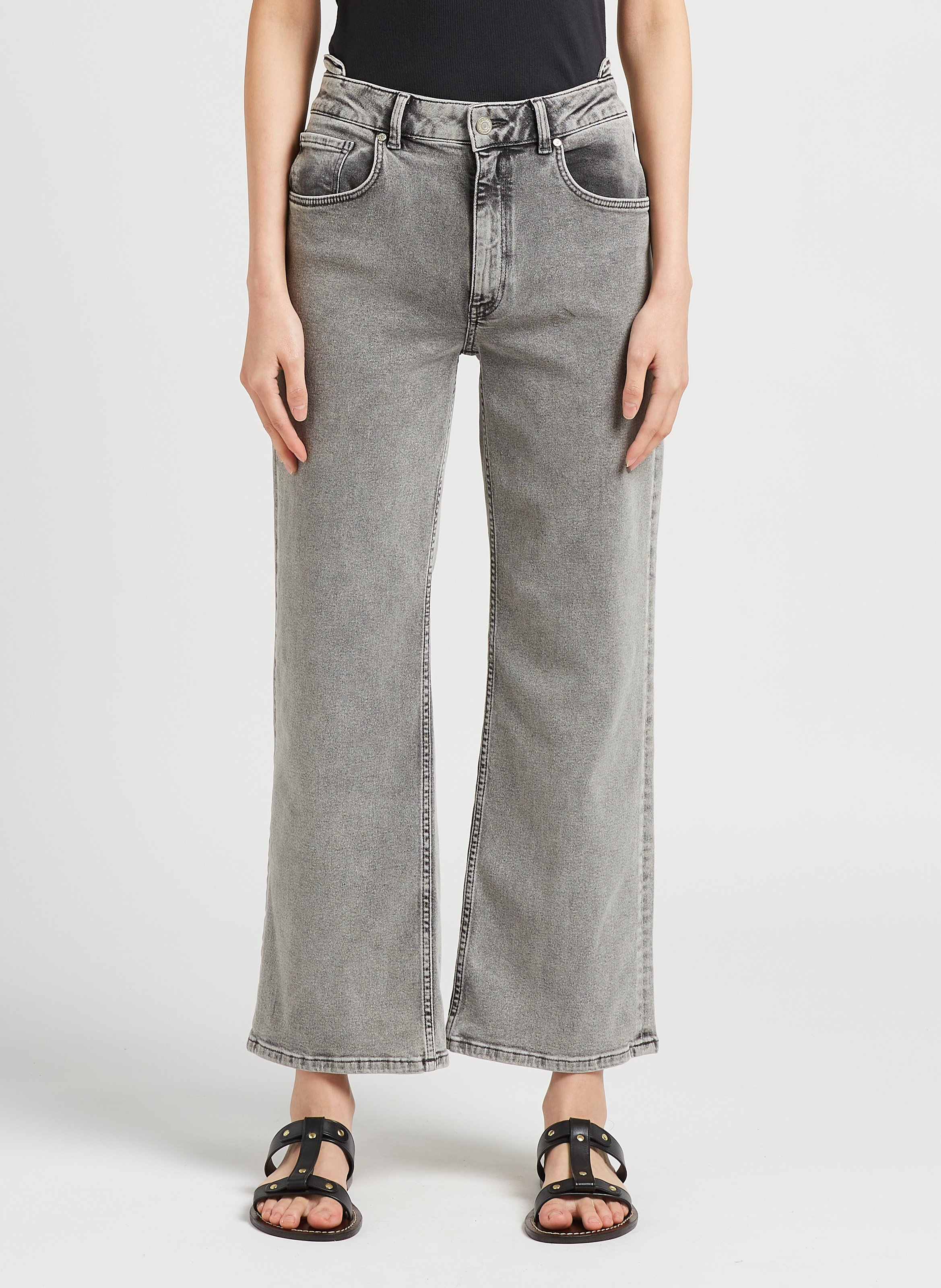 Wideleg Cottonblend Jeans Dnm G640 Reiko Women Place des Tendances