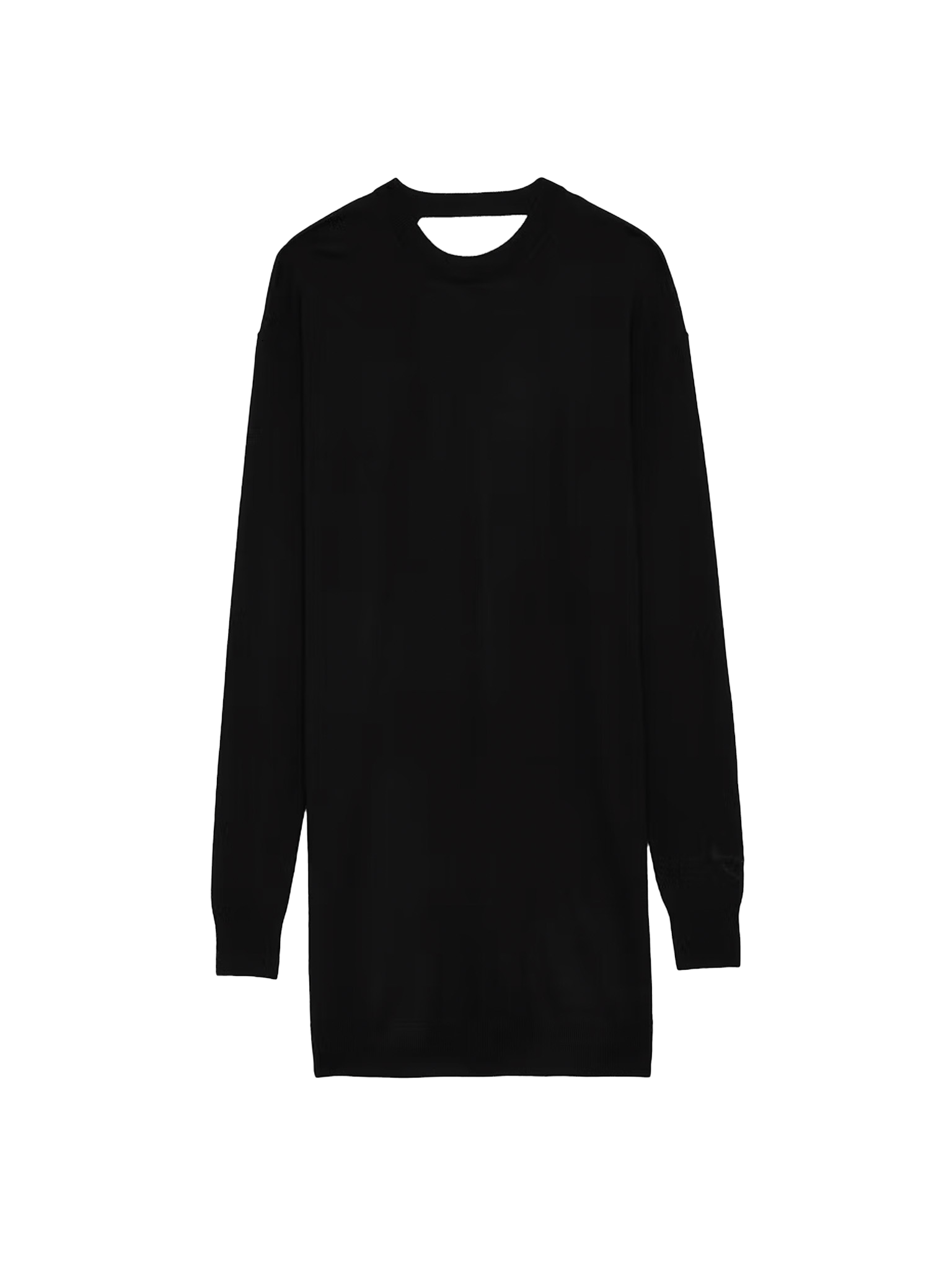 Robe courte col rond en laine ZADIG&VOLTAIRE Noir