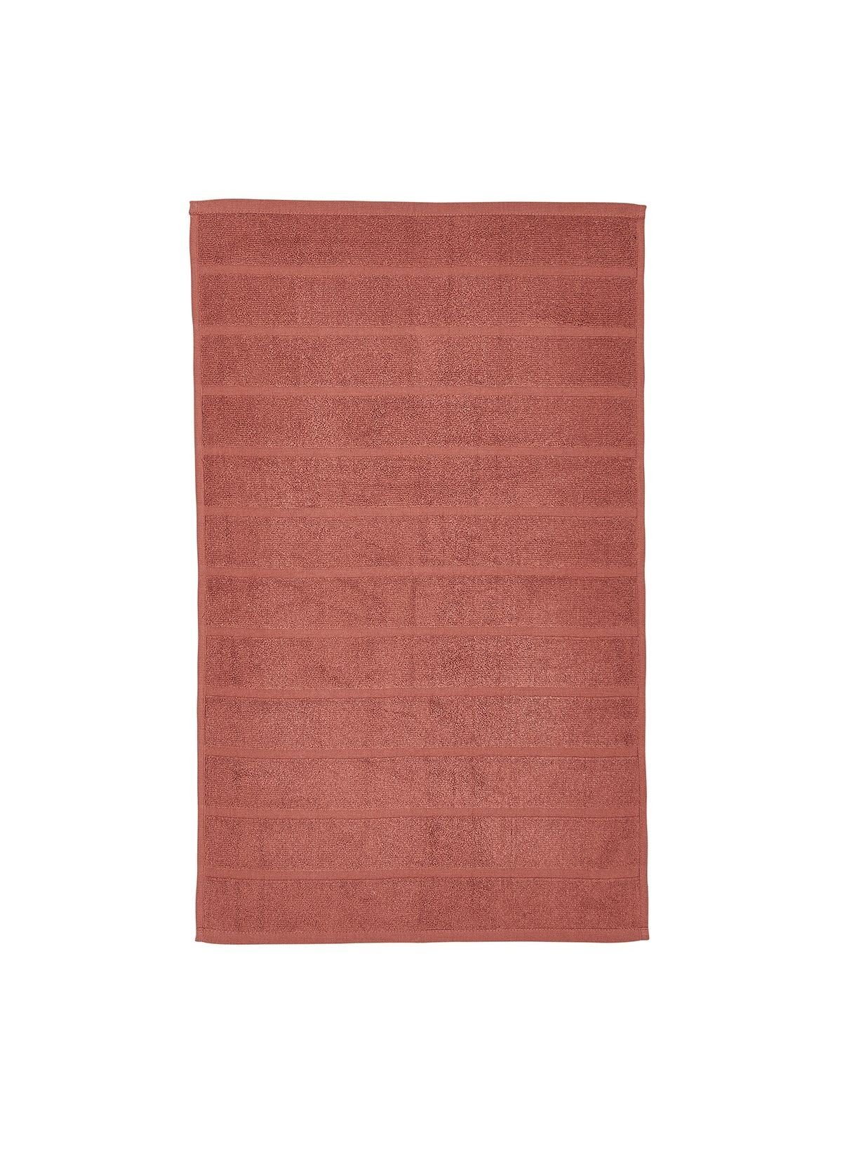 Solid color cotton bath mat TODAY LINGE DE MAISON Red