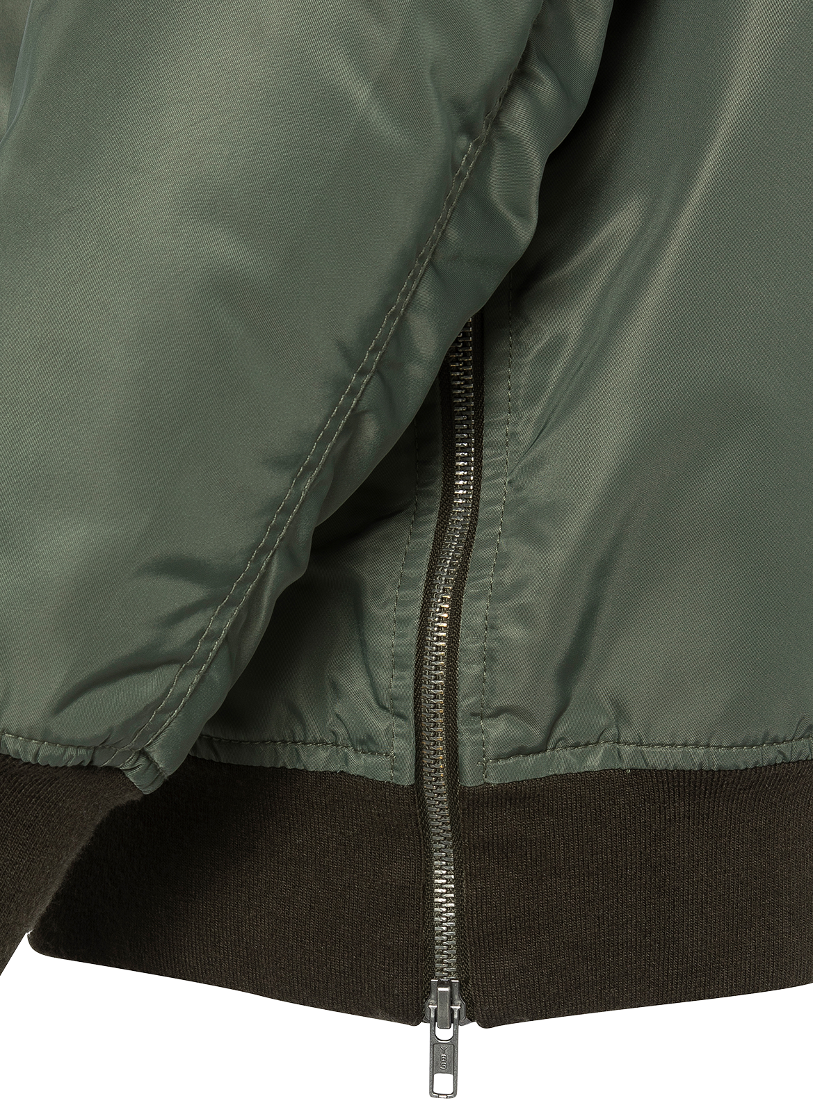 Veste col teddy  SCHOTT Vert