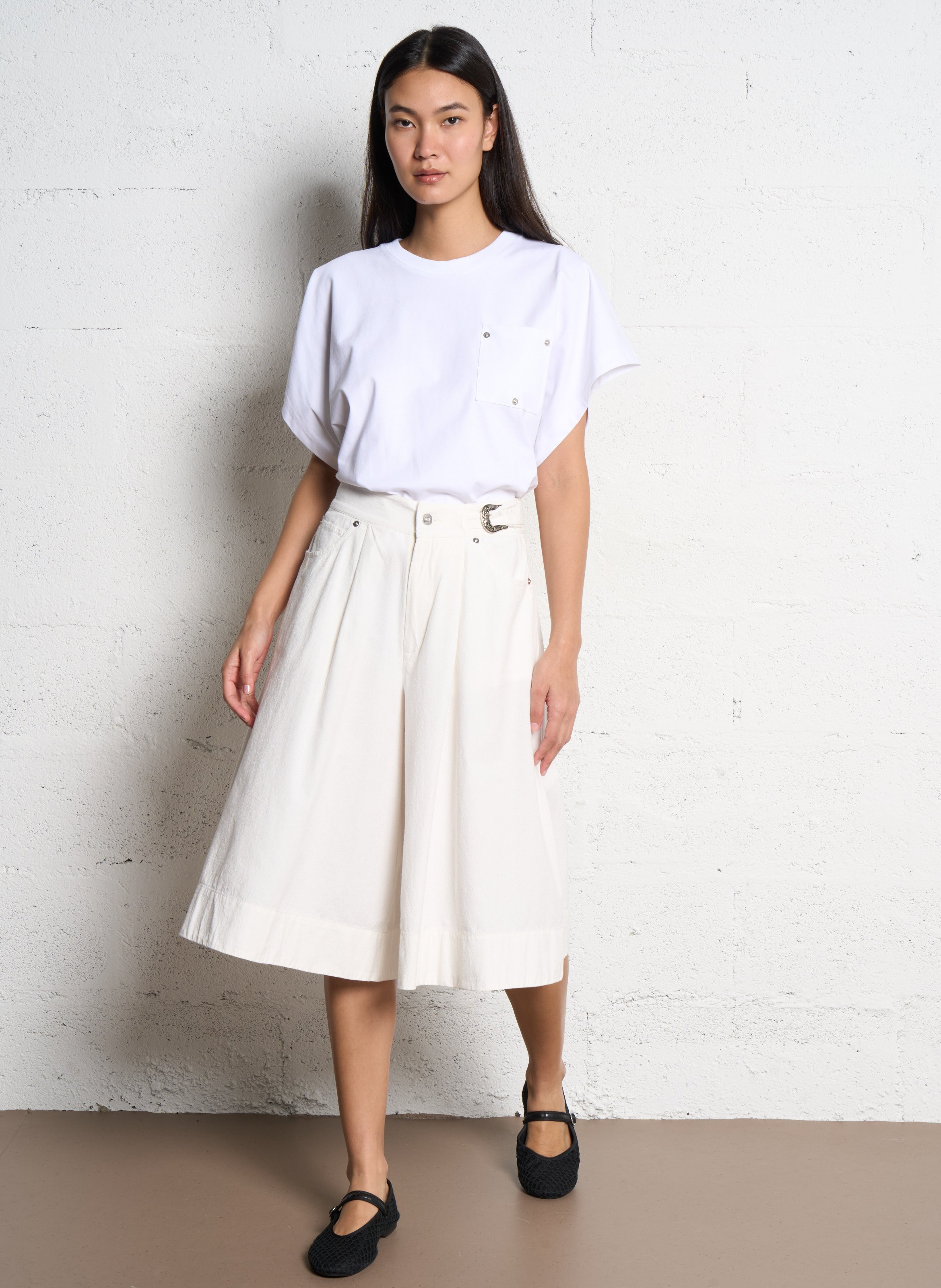 Oversized cotton T-shirt White