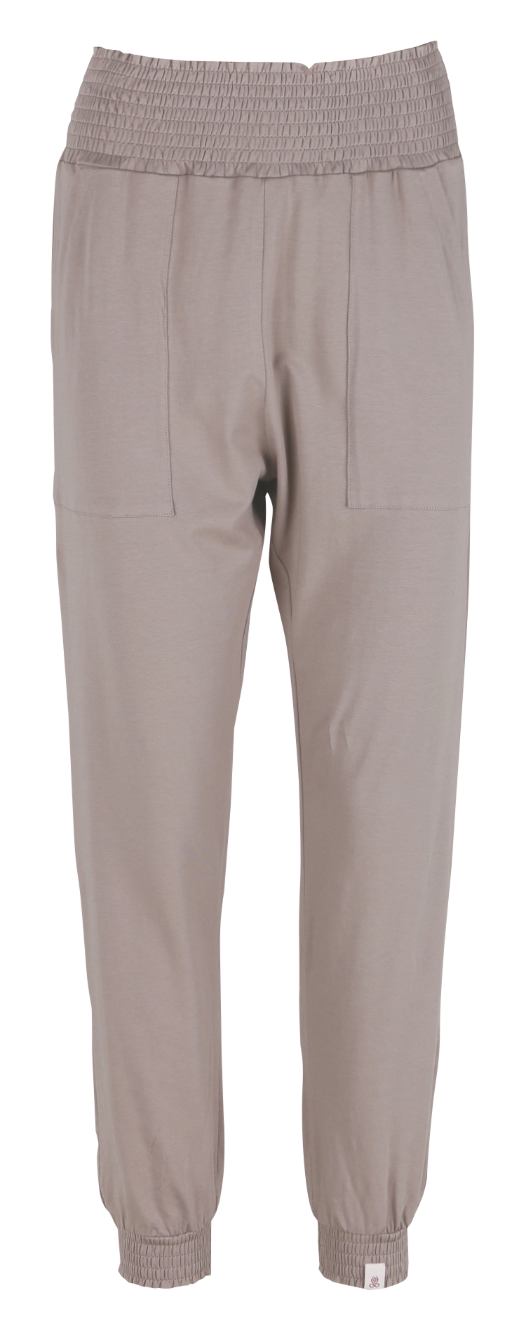 Pantalon de sport taille haute en coton mélangé YOGA SEARCHER Marron