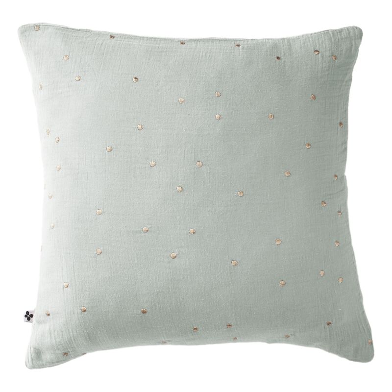 Cotton percale pillow case L'EFFET PAPILLON