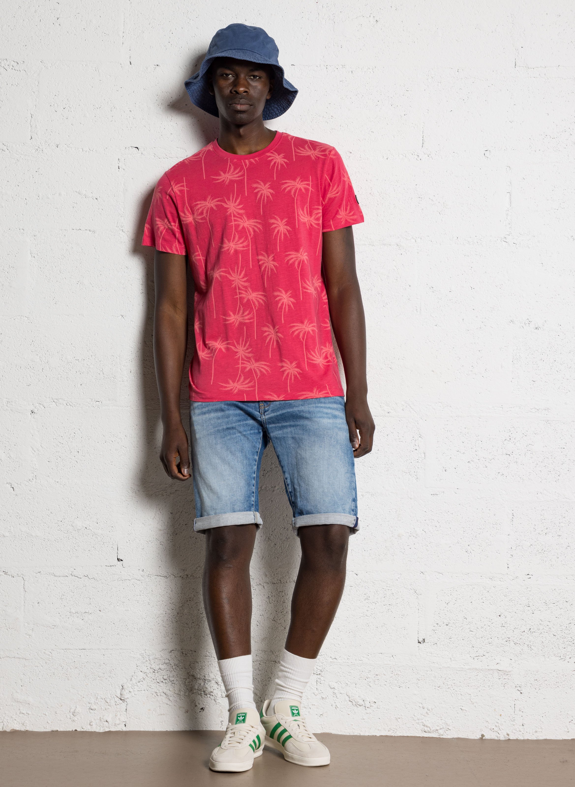 Alessia stretch cotton denim shorts LE TEMPS DES CERISES Blue