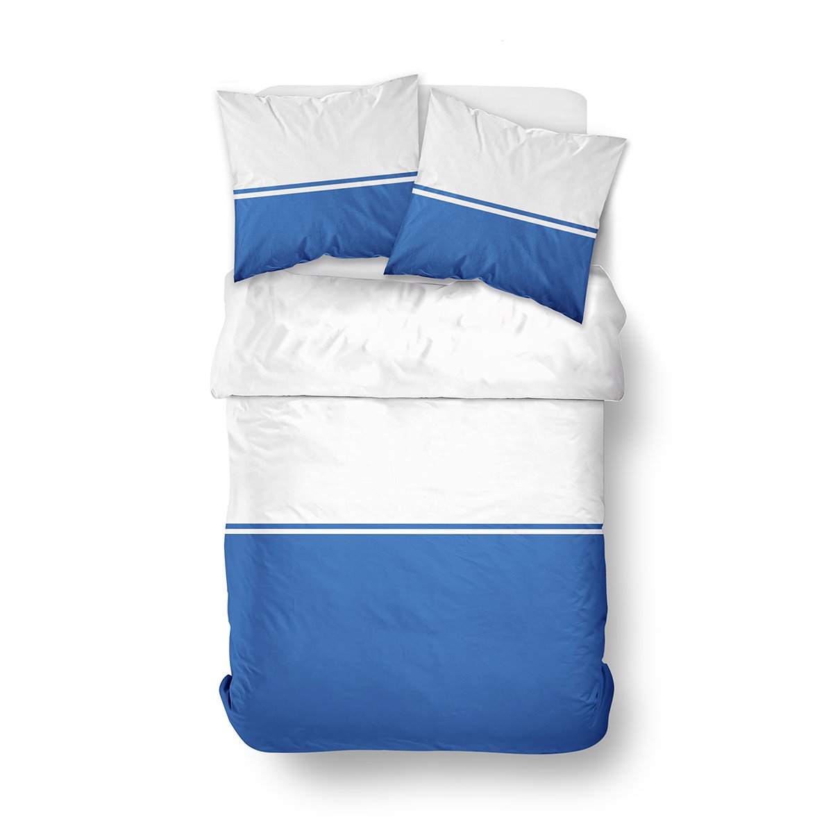 Two-tone cotton bedding TODAY LINGE DE MAISON Blue