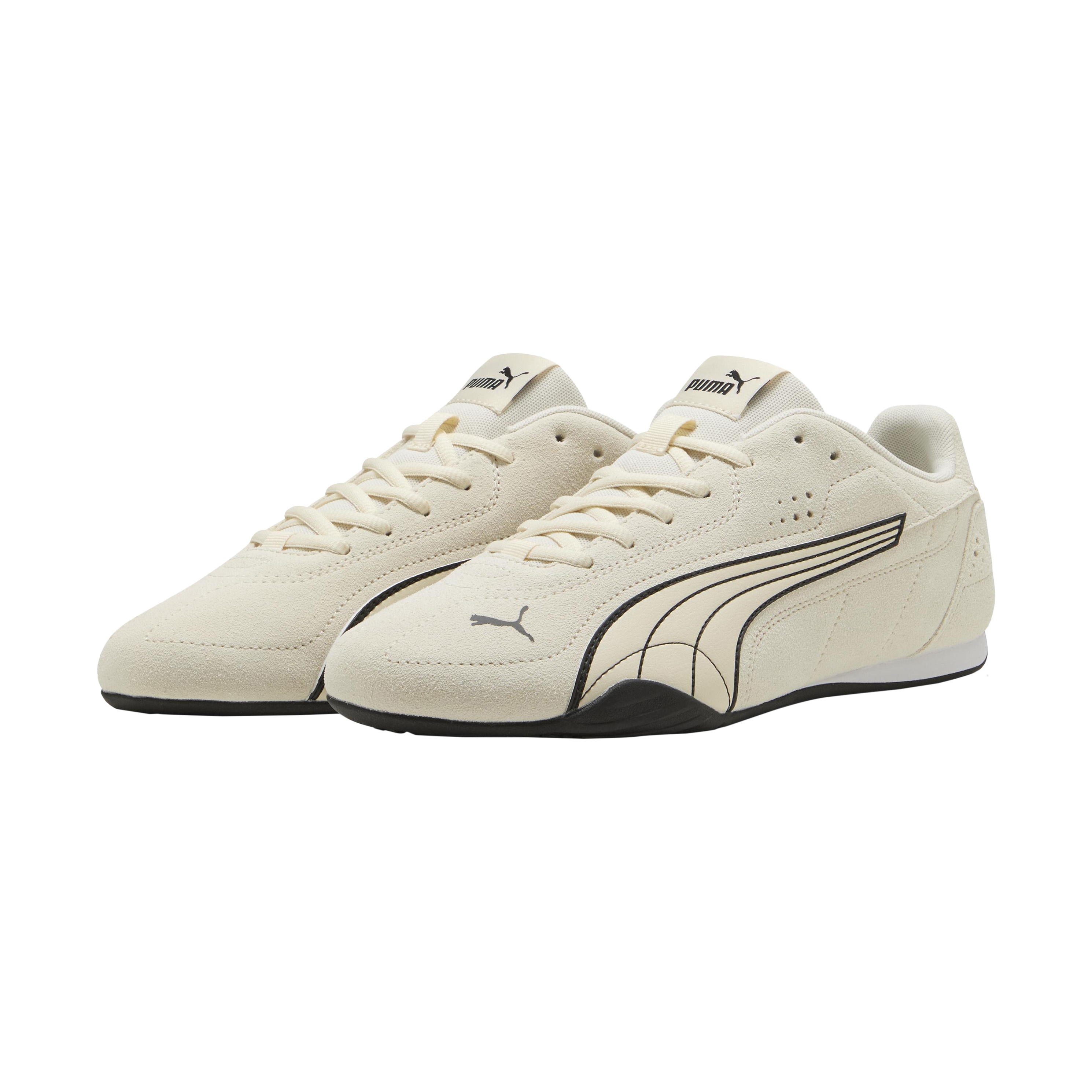 Leather basketball sneakers. PUMA Beige