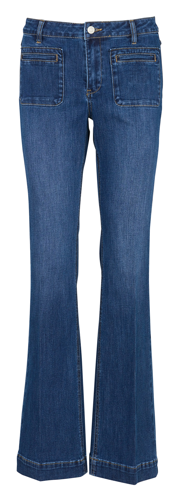 Jean boot-cut en coton mélangé MKT Bleu