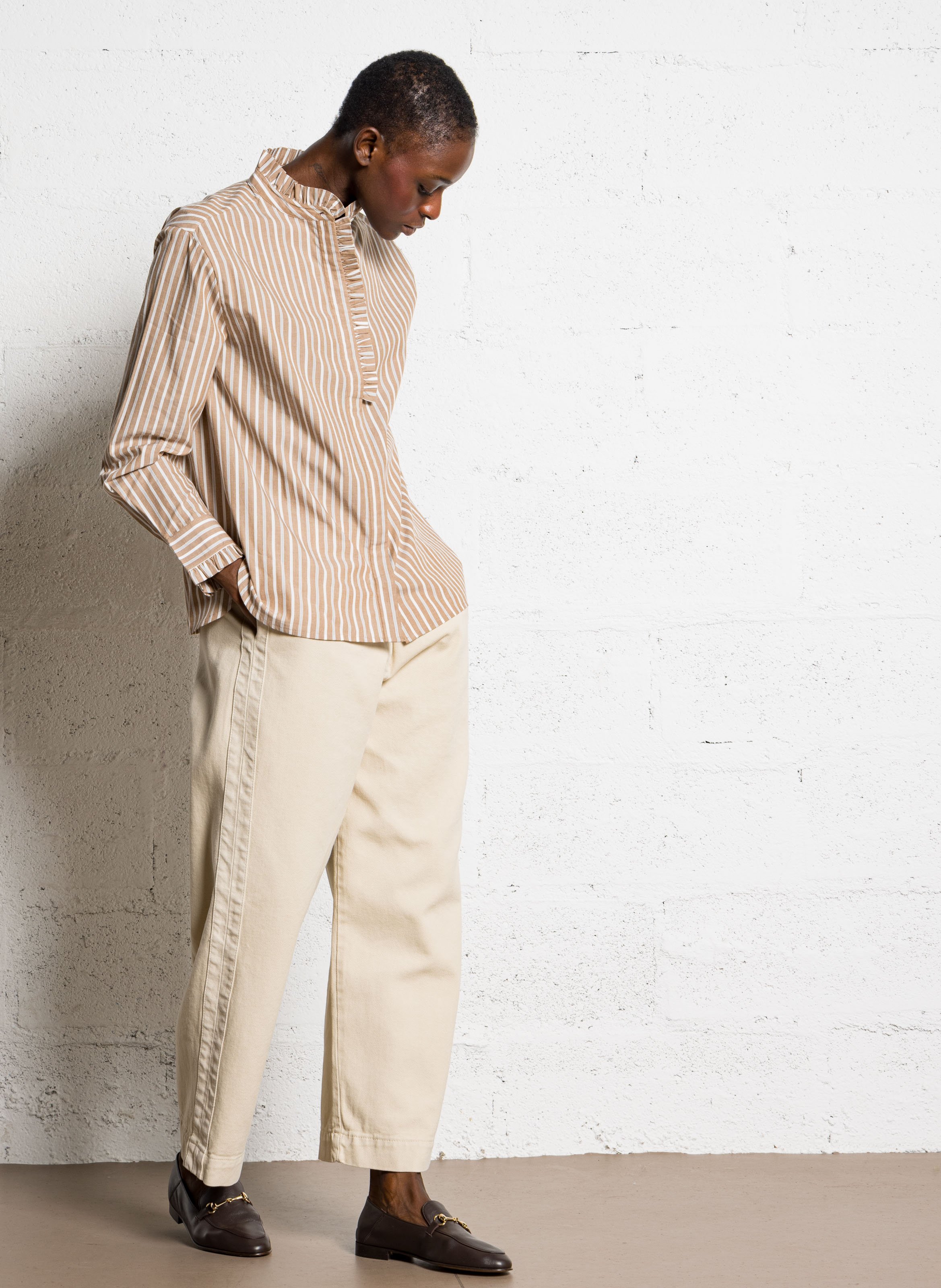 Ballerines en cuir BOBBIES Marron