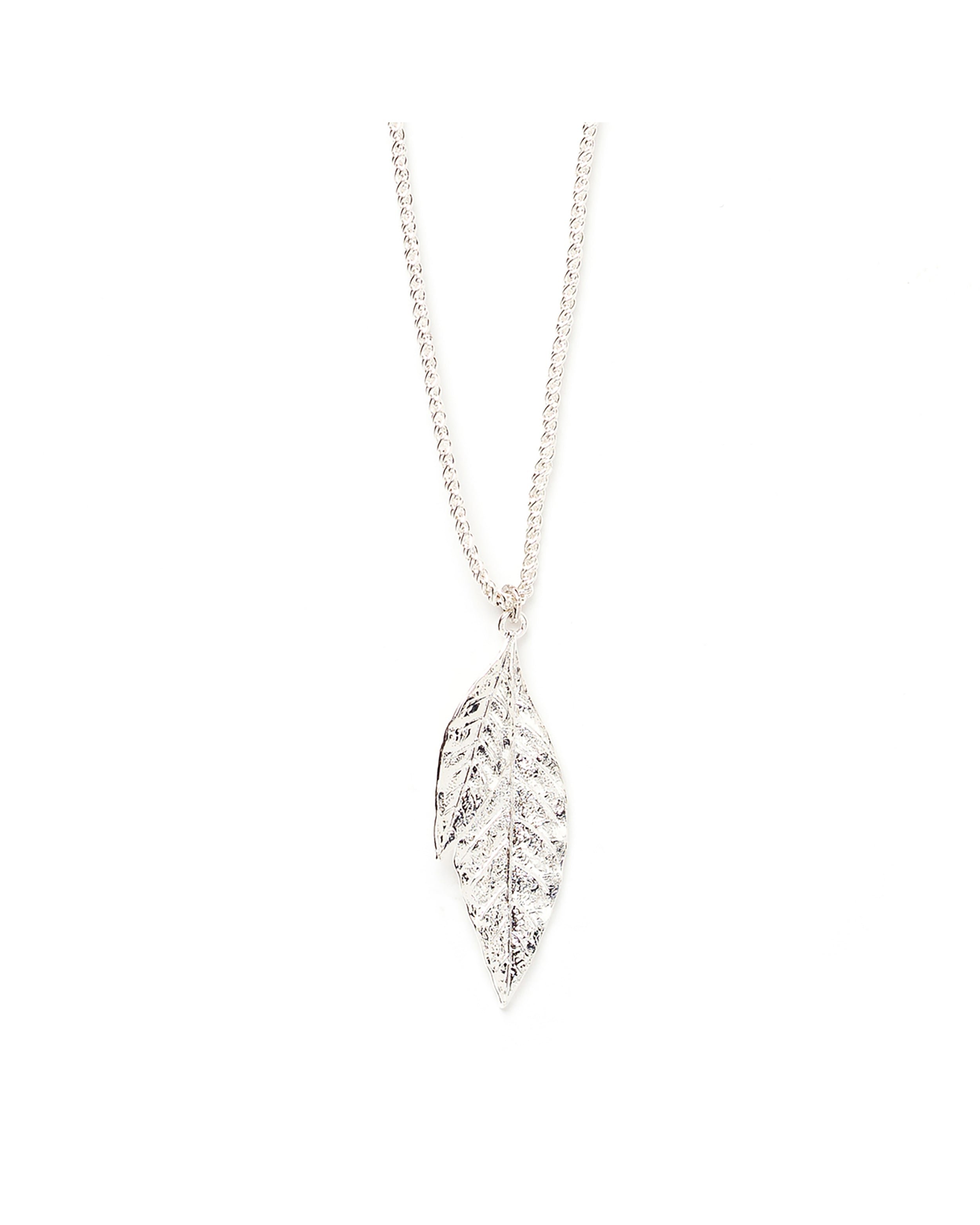 Collier feuille plaqué argent MONSIEUR SIMONE Argent