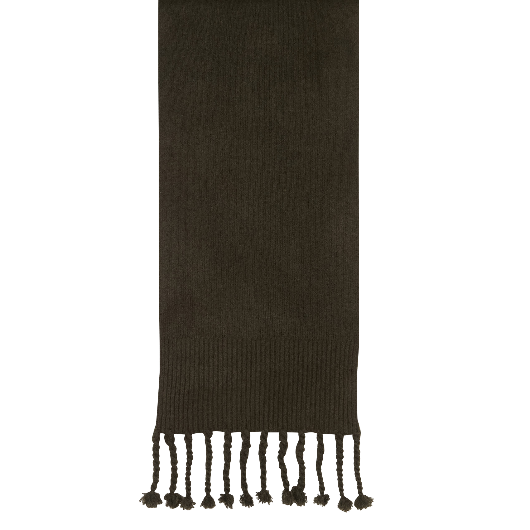 Ribbed knit scarf IKKS Khaki
