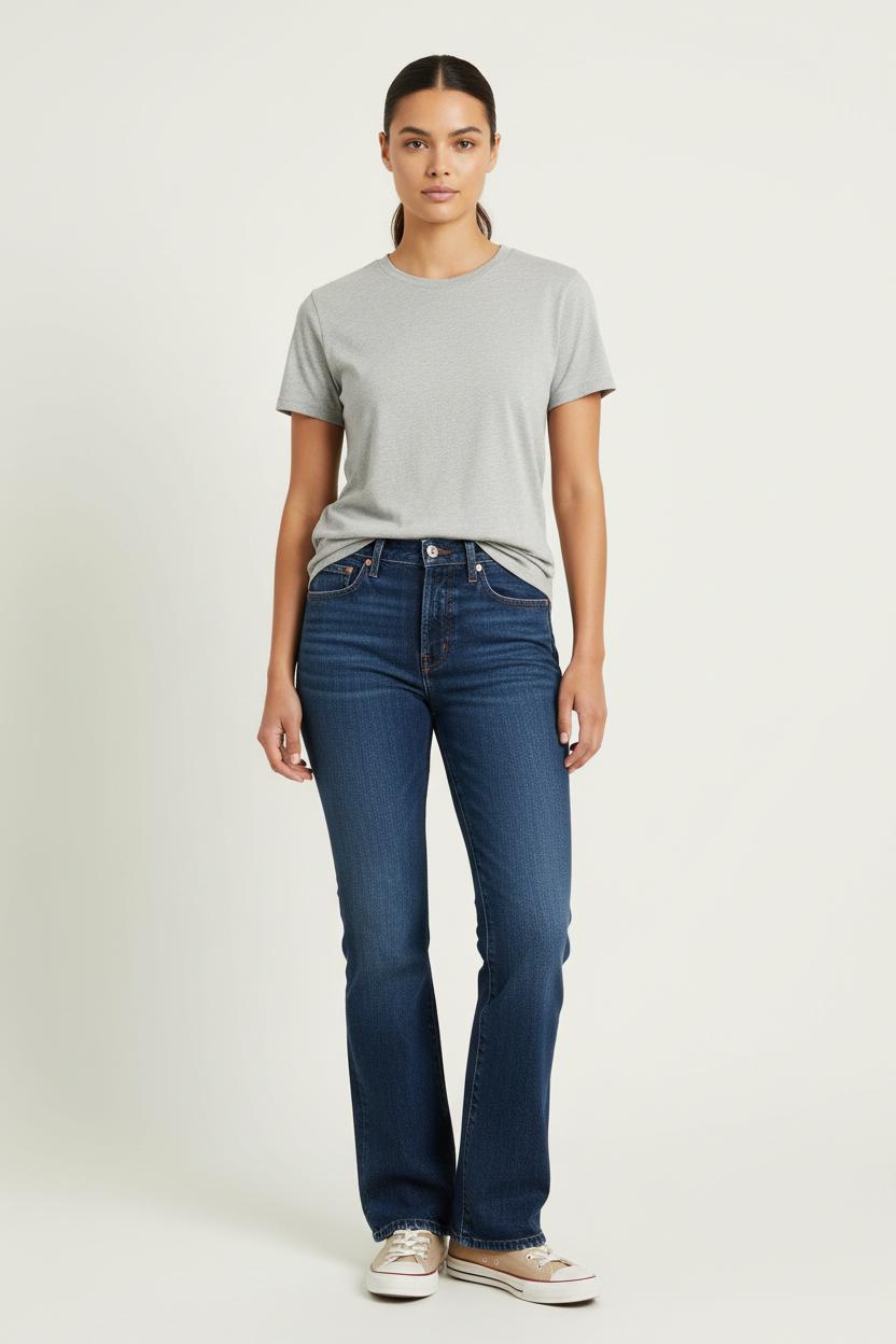 Cropped slim jeans with studs LEVI'S - Seconde main Blue