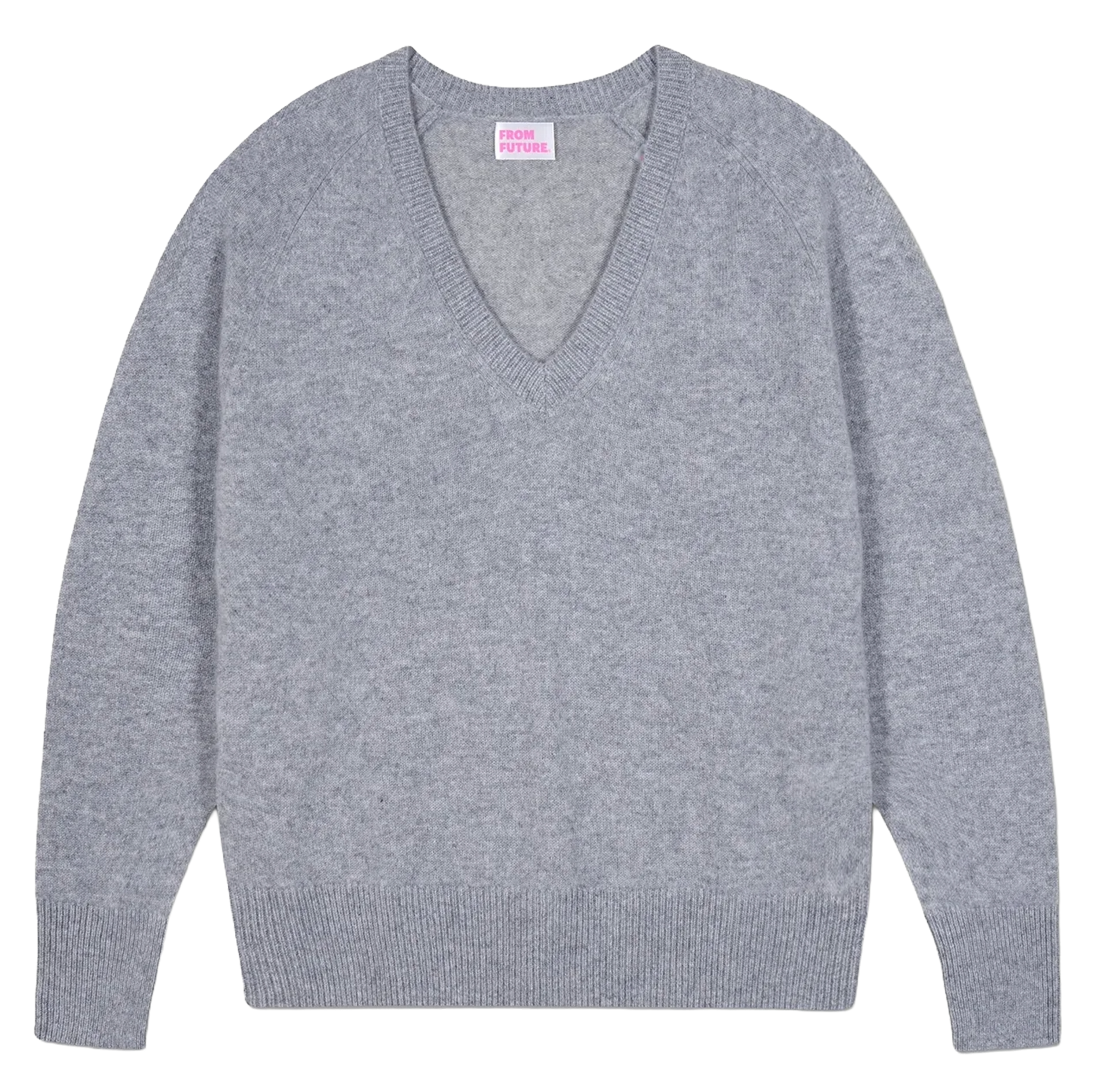 V-neck oversized cashmere sweater FROM FUTURE Grey