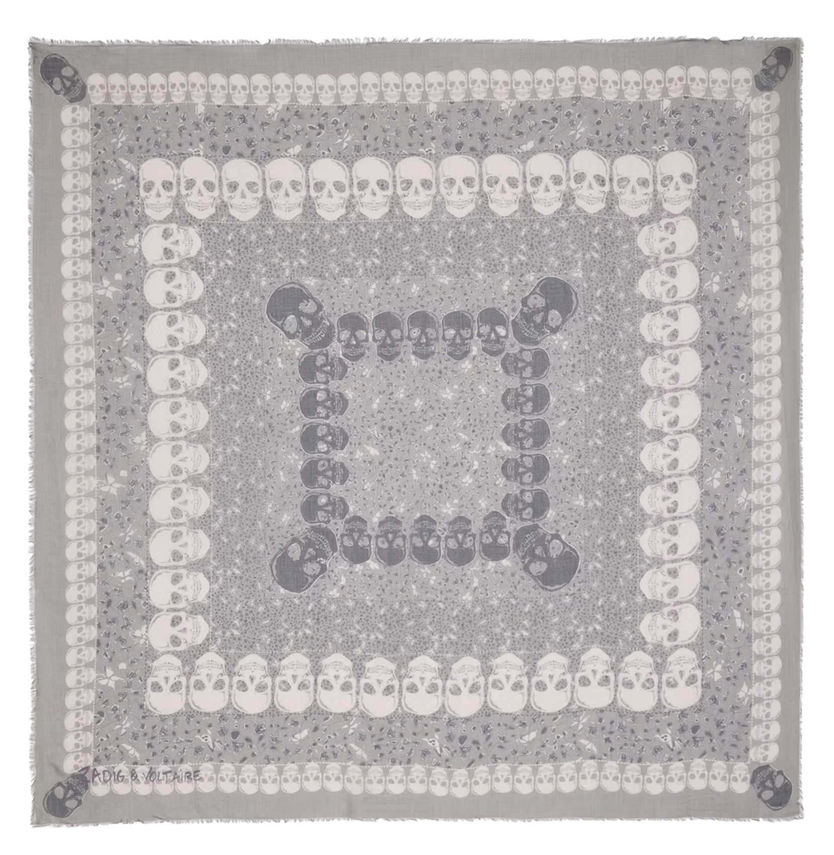 Foulard imprimé ZADIG&VOLTAIRE Noir