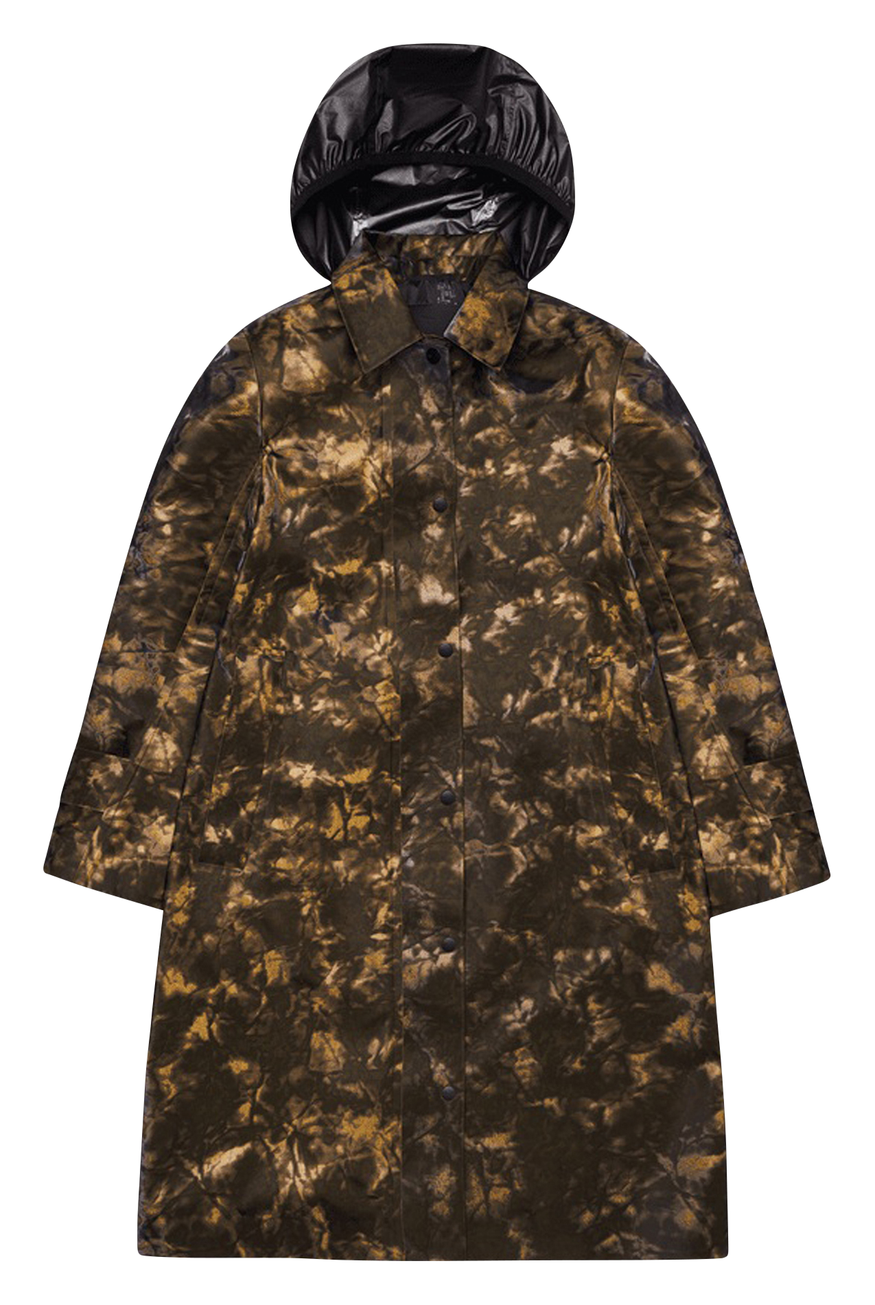 Imperméable à col classique à capuche RAINS Multicolore