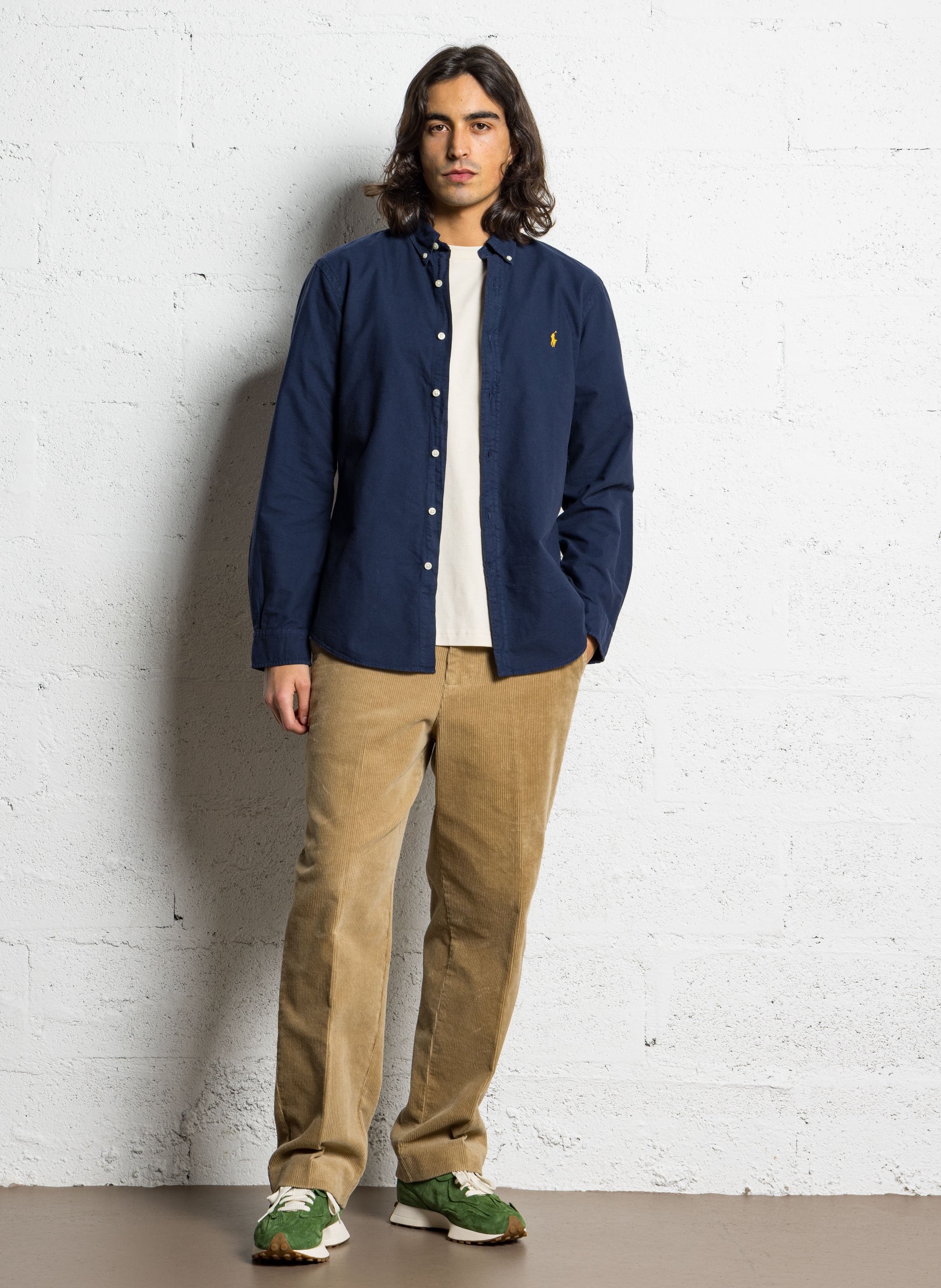 Baumwollbluse mit amerikanischem Kragen POLO RALPH LAUREN Blau