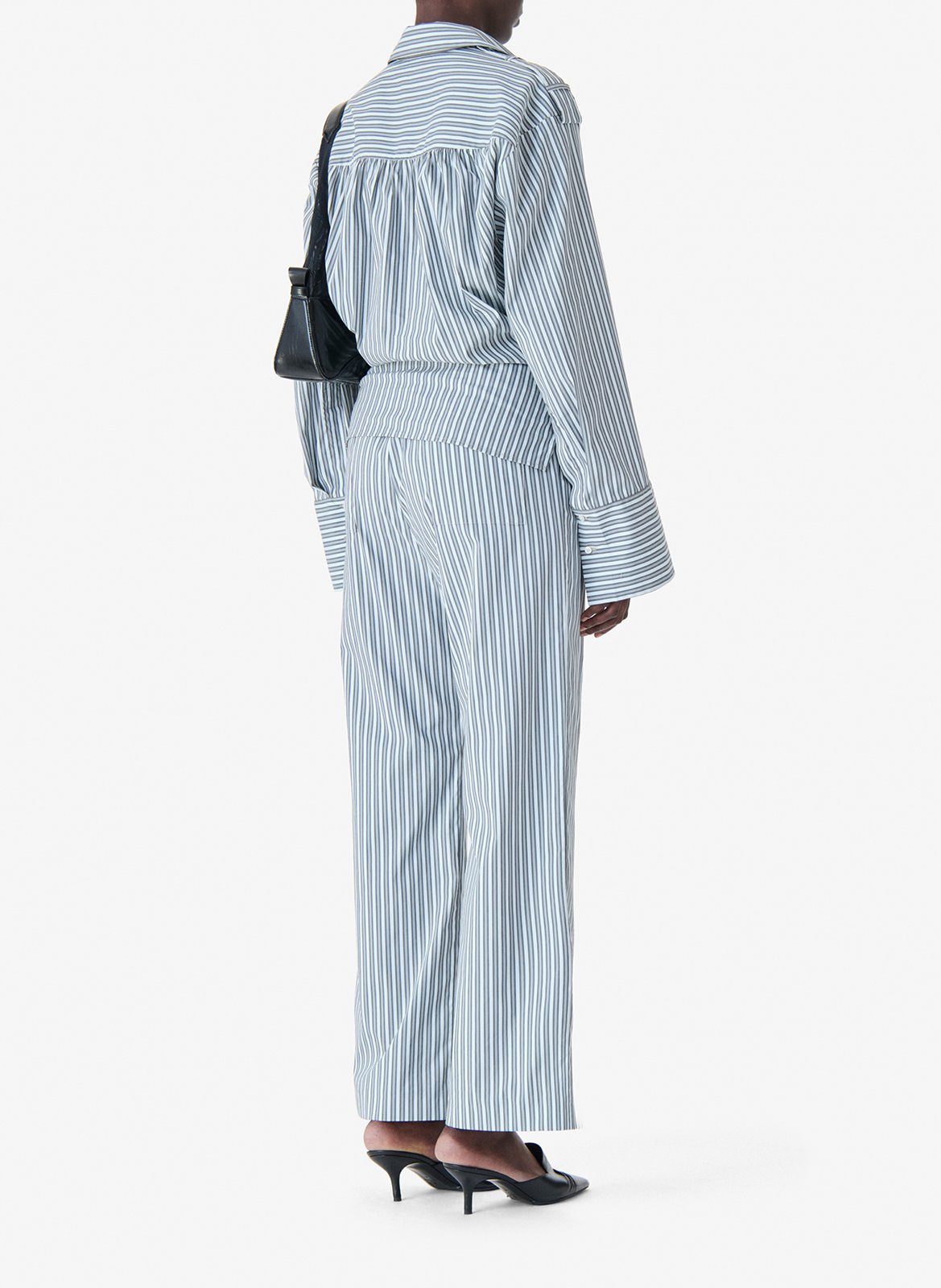 Striped fitted shirt IRO Blue