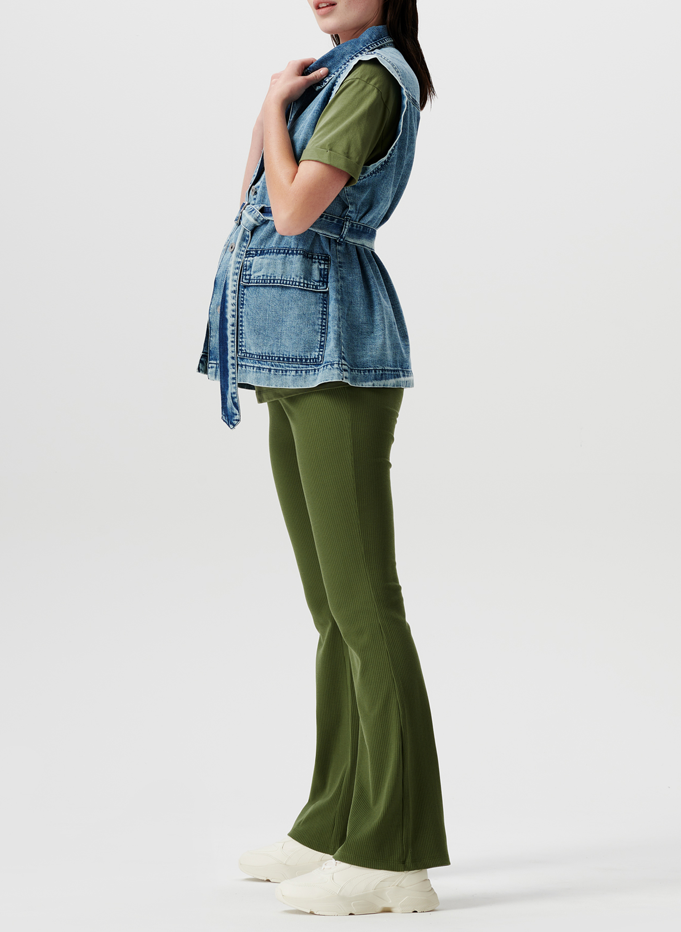 Veste en jean de grossesse  SUPERMOM Jean Délavé