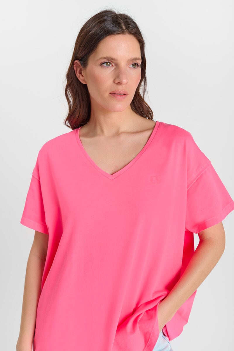 Tommy Badge T-shirt LE TEMPS DES CERISES Pink