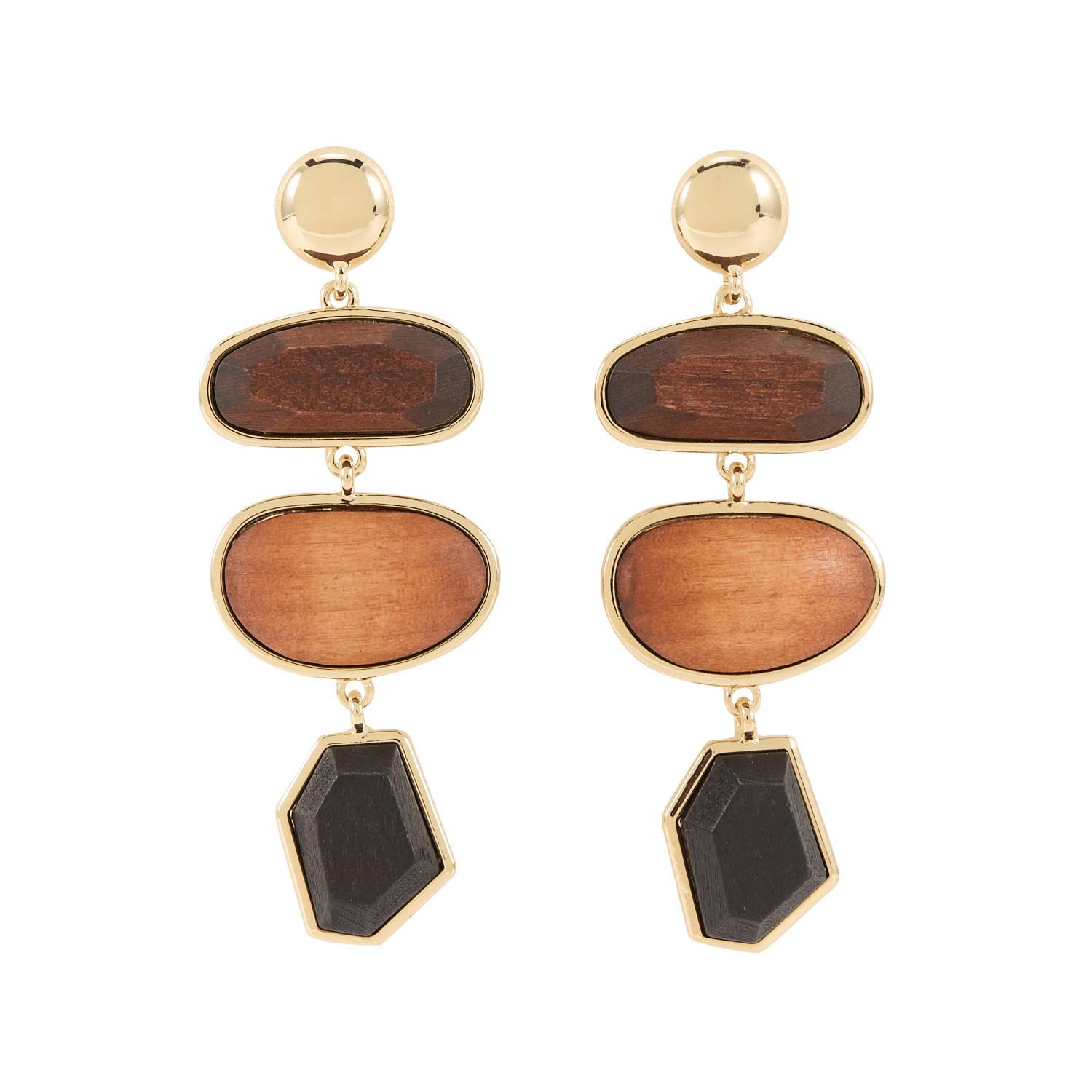 Atlantide drop earrings LA FEE MARABOUTEE Brown