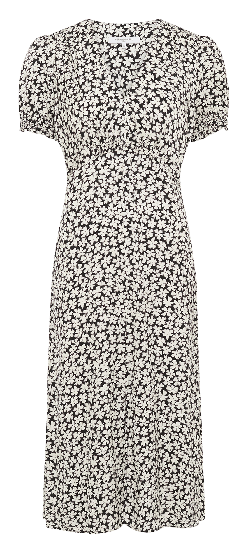 Halflange jurk met kraag GERARD DAREL Zwart