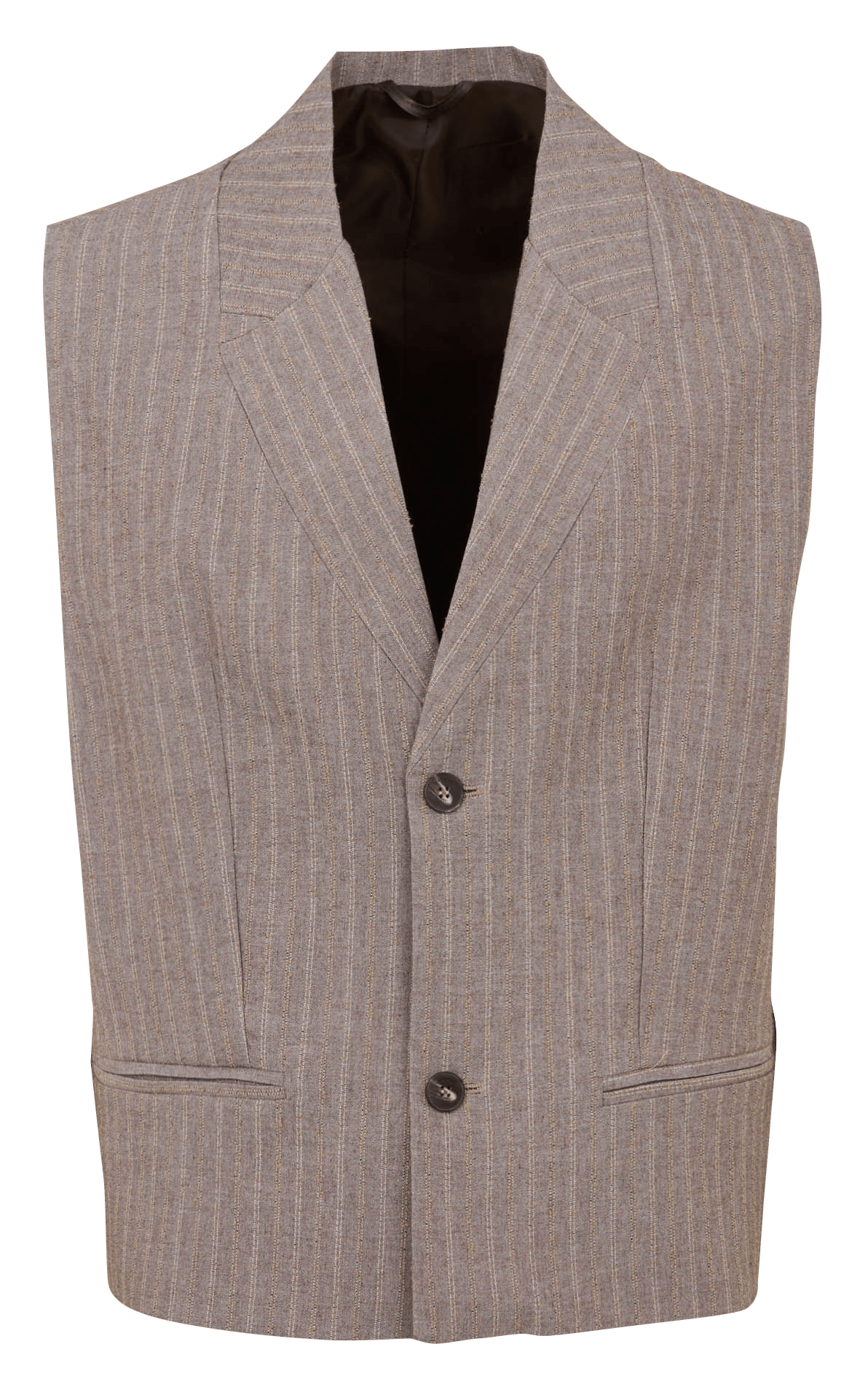 Sleeveless striped blazer IMPERIAL Brown