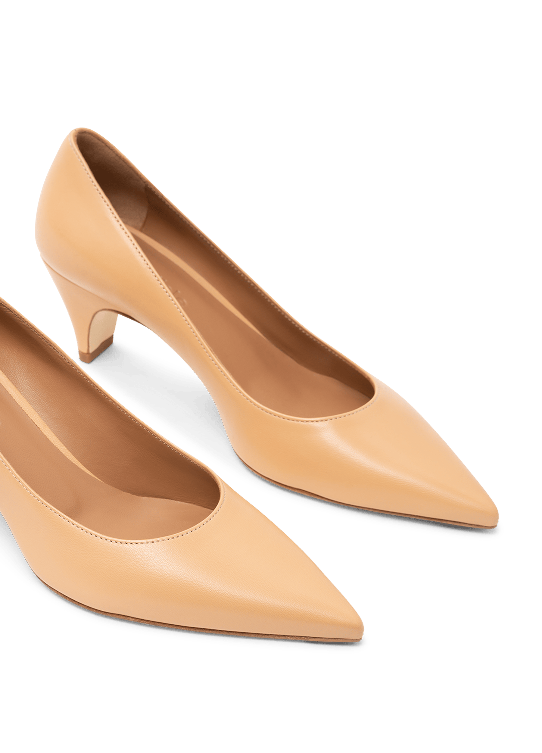 Escarpins en cuir nappa beige PARALLELE PARIS Beige