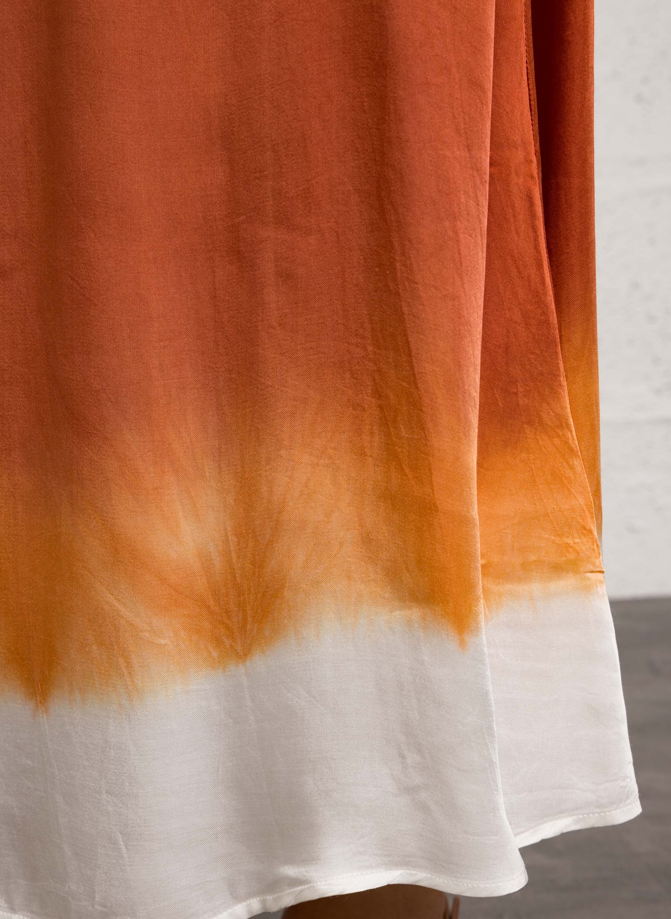 Long satin skirt BELLA JONES Orange