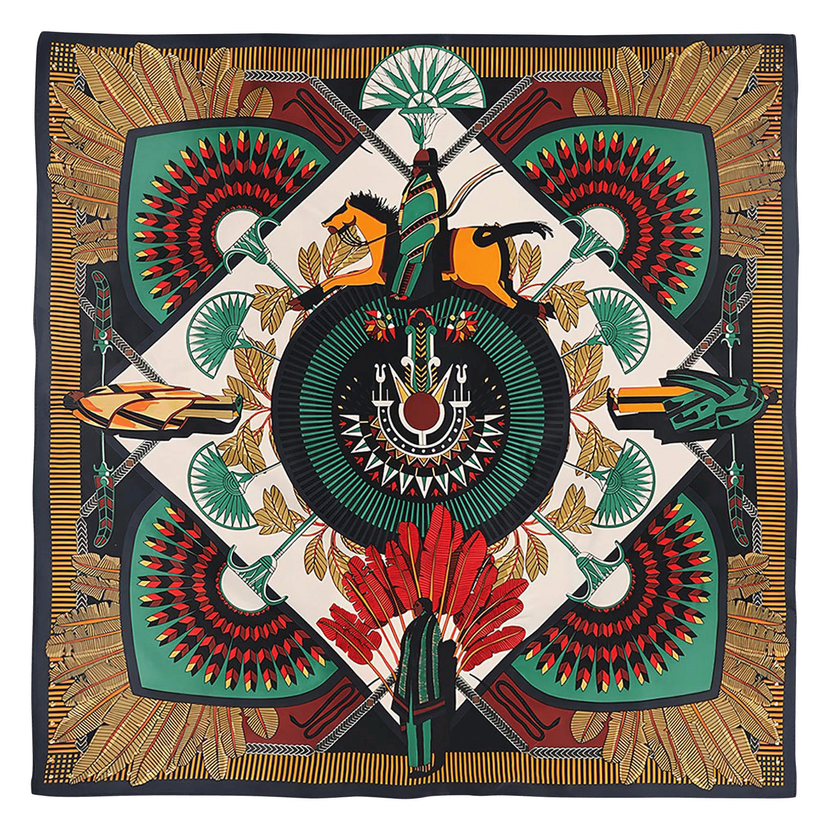Foulard imprimé WILD Noir