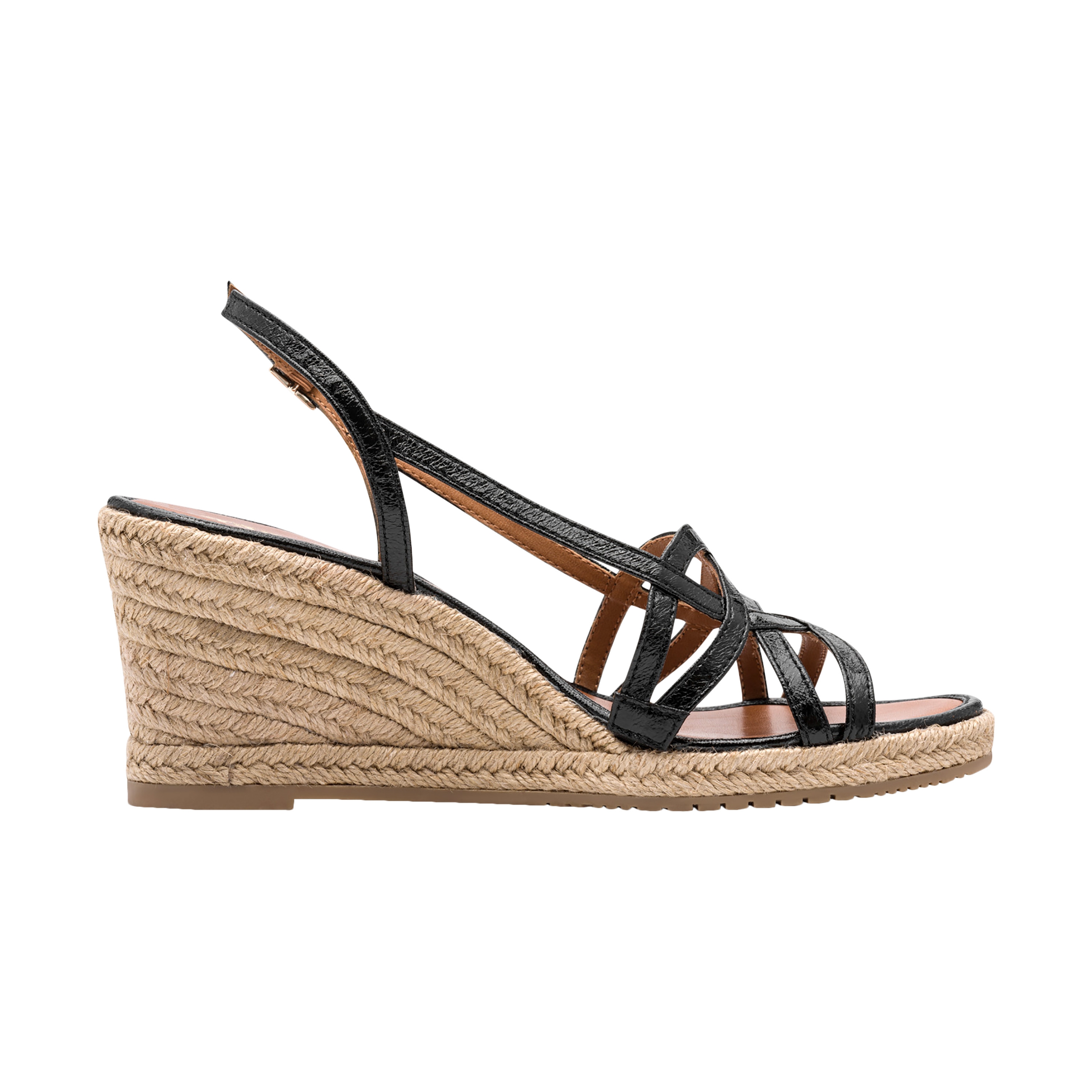 Sandales cuir compensé TAMARIS Noir