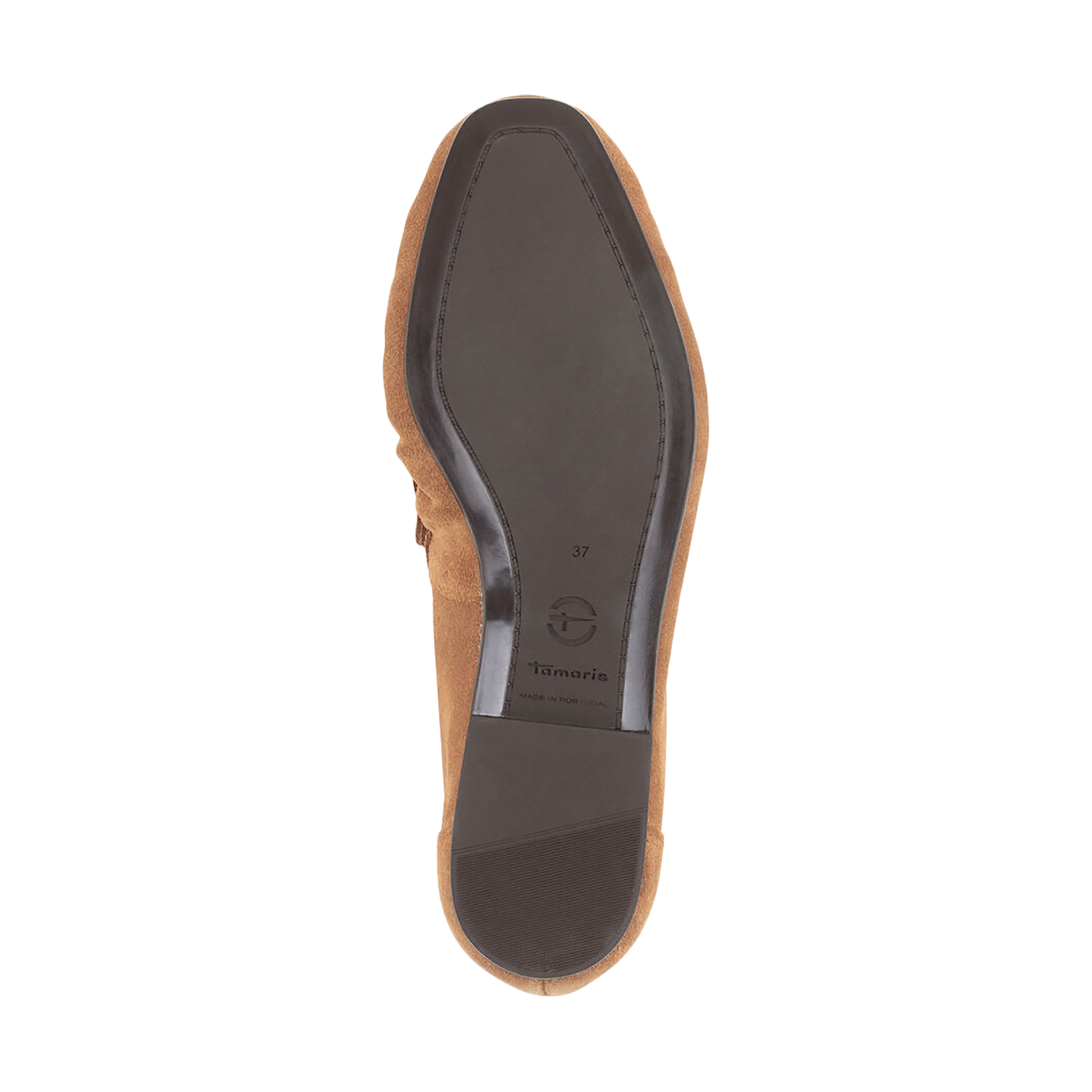 Leather moccasins TAMARIS Brown